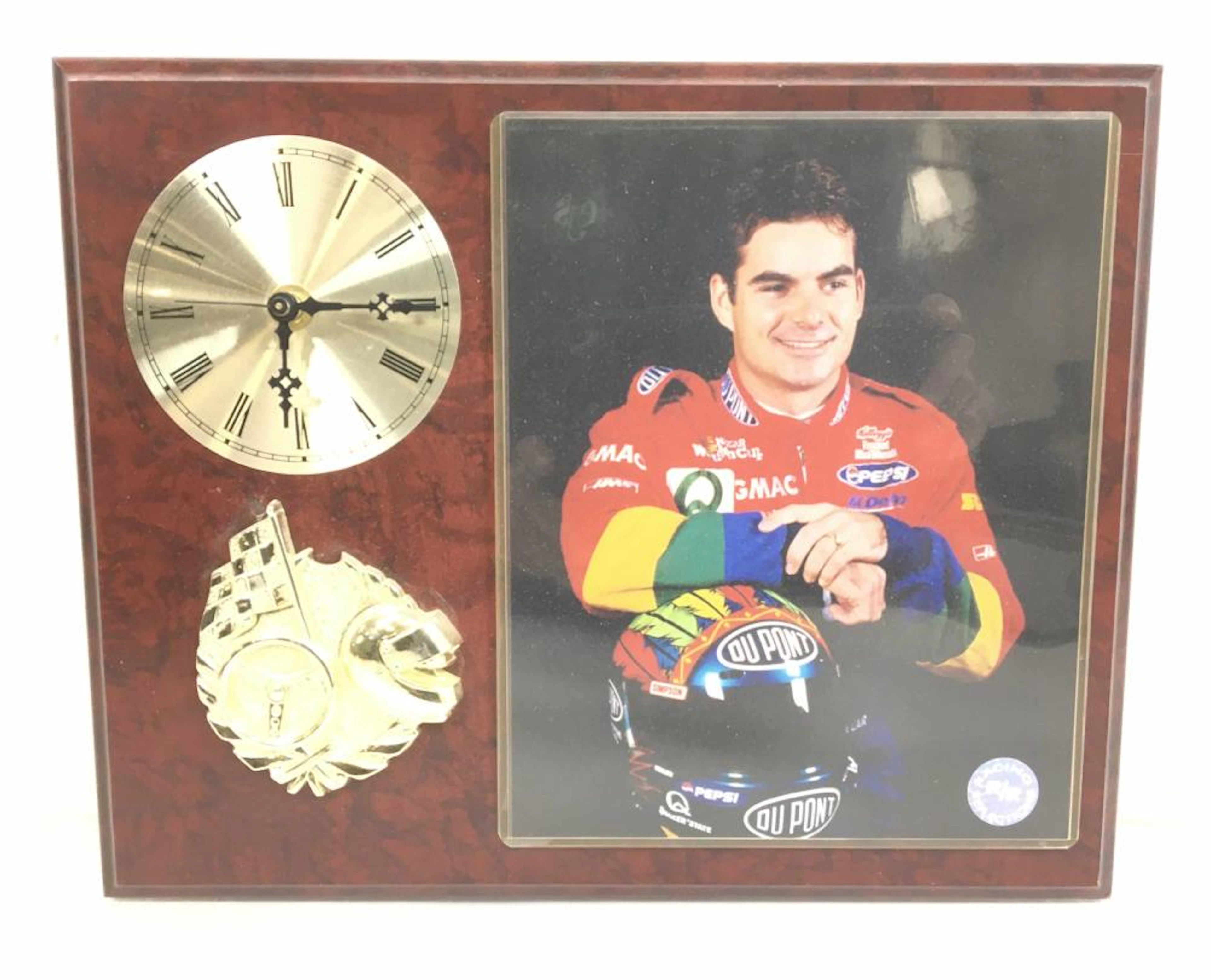 Jeff Gordon Framed NASCAR Clock Memorabilia