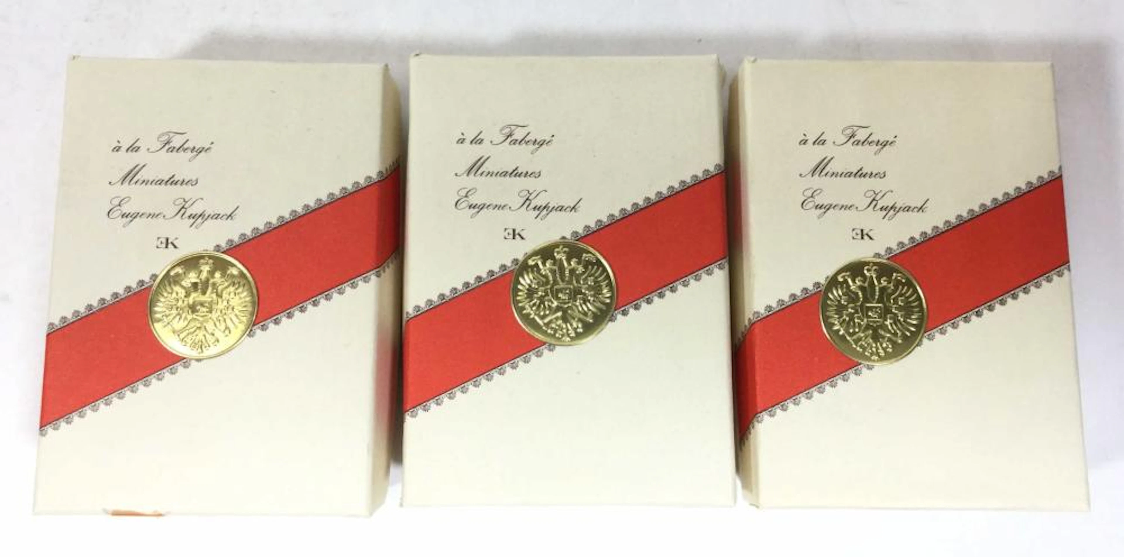 Vintage Faberge Miniatures, Eugene Kupjack