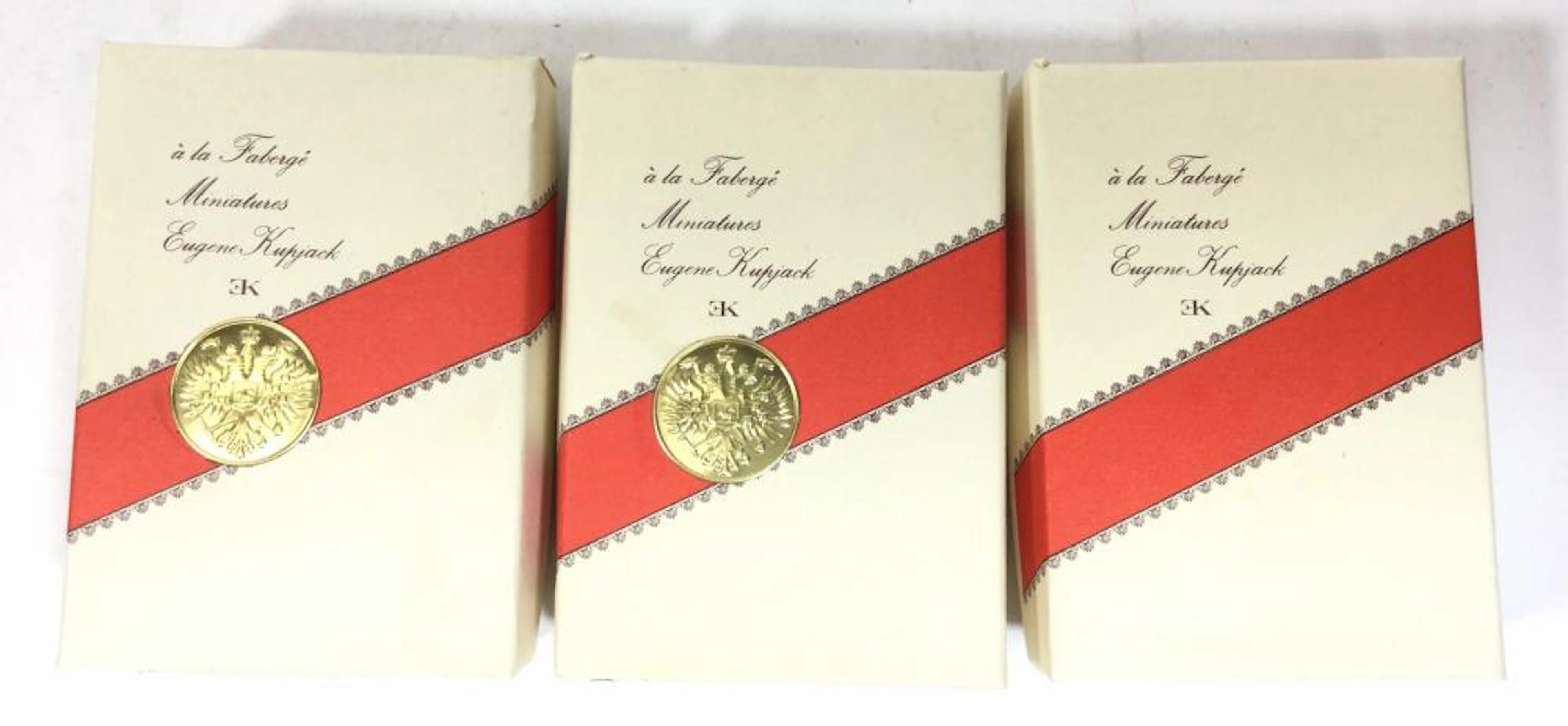 Vintage Faberge Miniatures, Eugene Kupjack