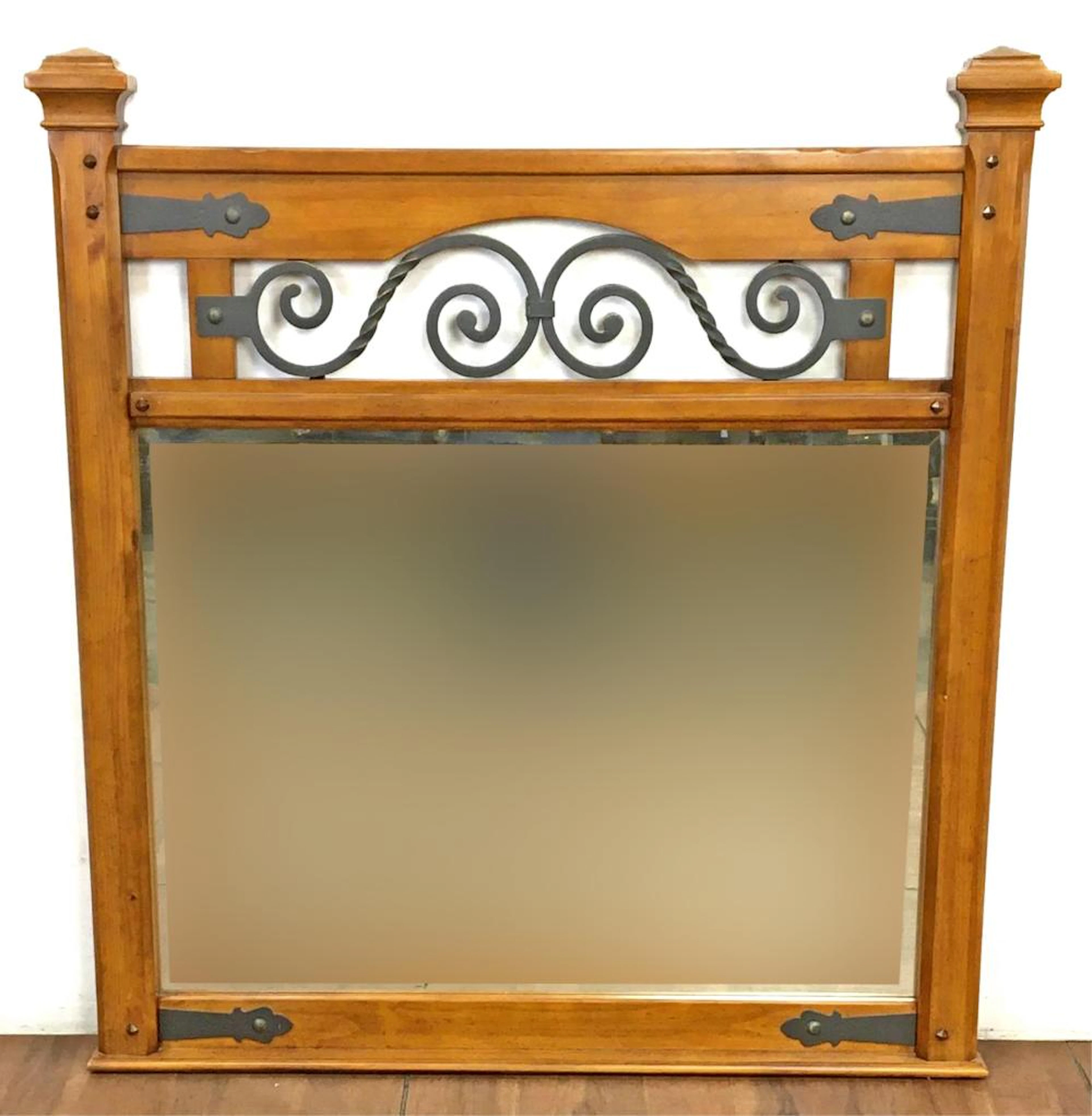 Samuel Lawrence Country Americana Beveled Mirror