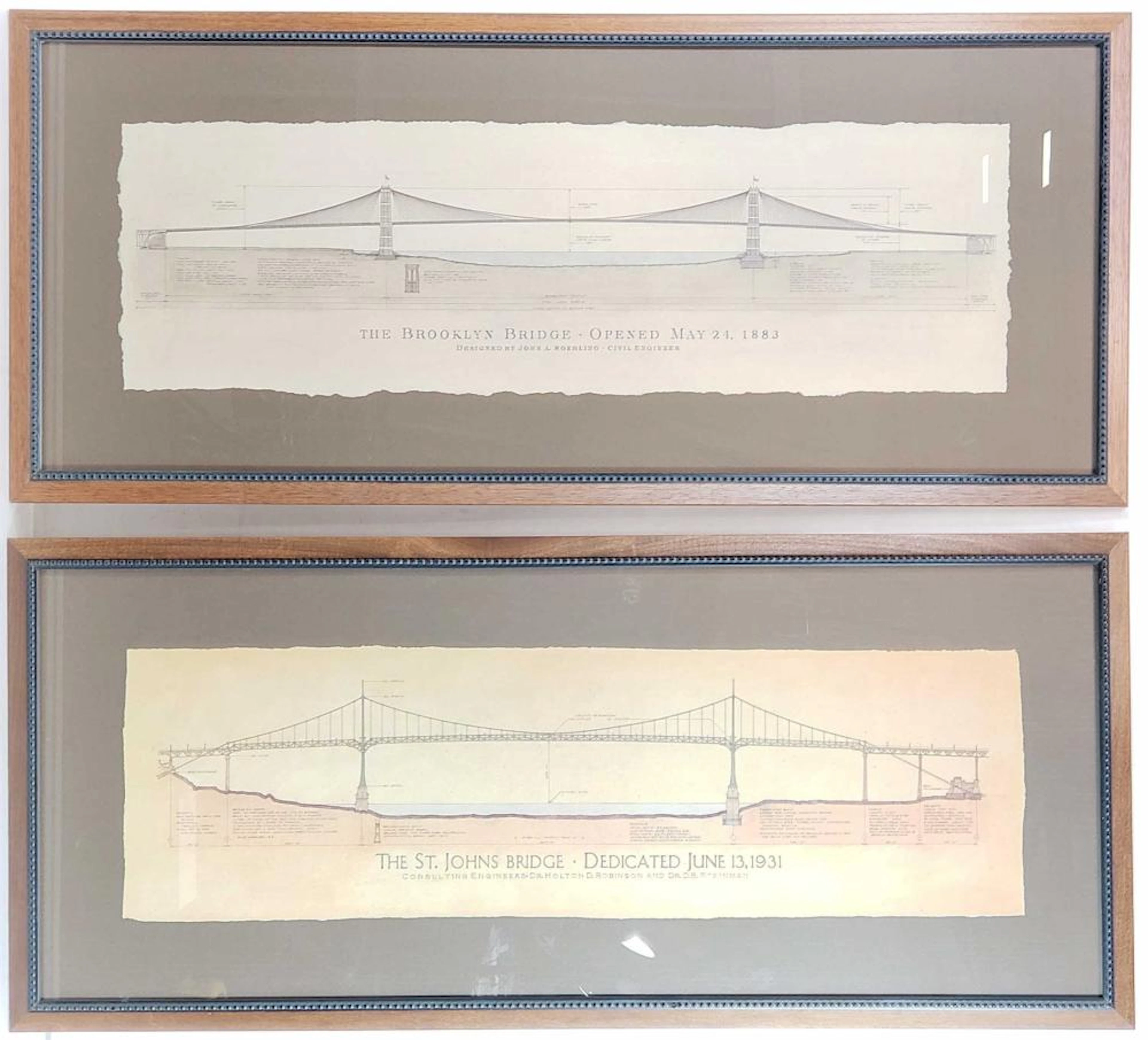 Brooklyn & St. Johns Architectural Bridge Prints