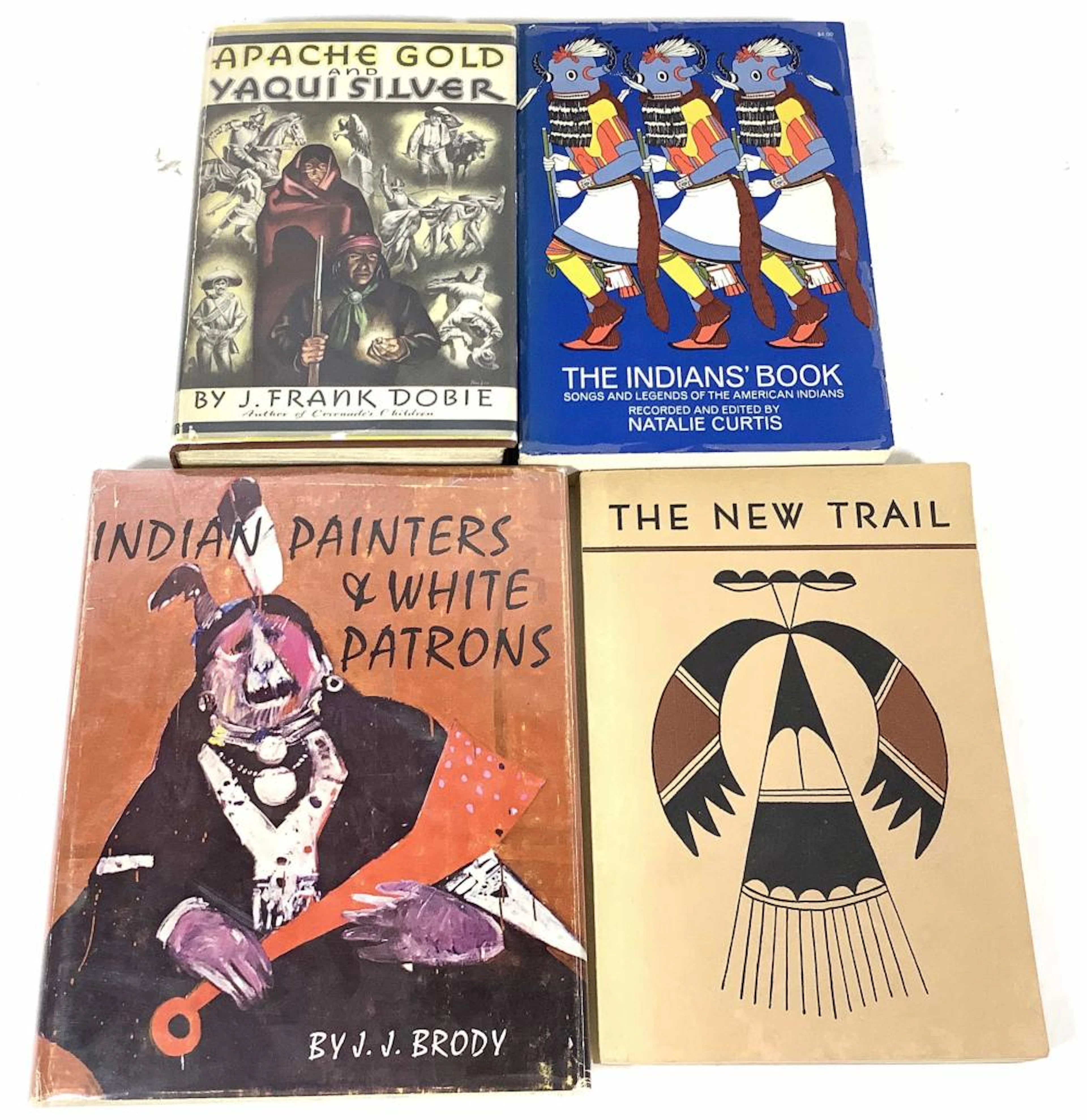 (4) Vintage Native American Books, Apache Gold