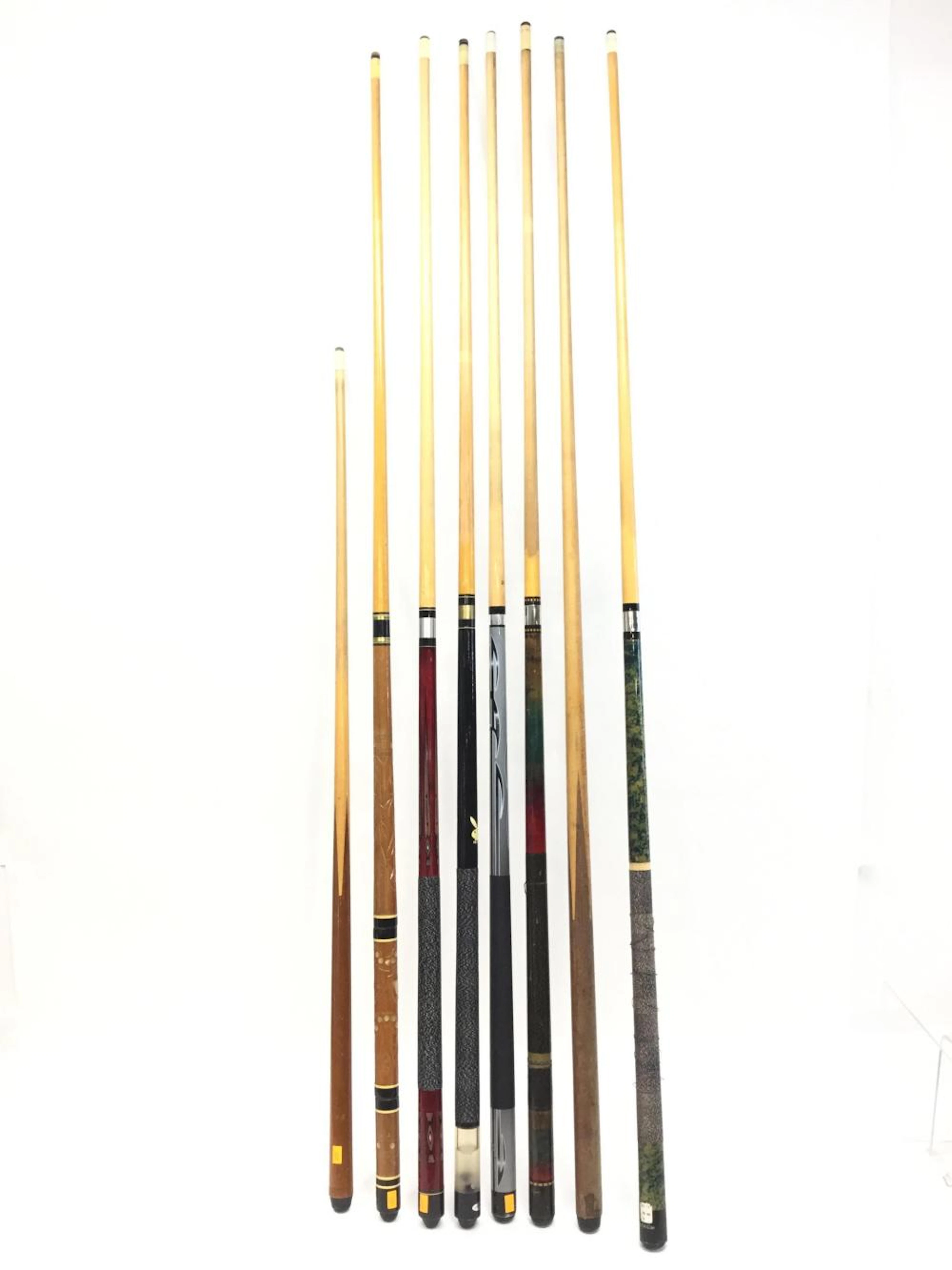 (8pc) Billiard Cue Sticks/ Pool Sticks, Playboy
