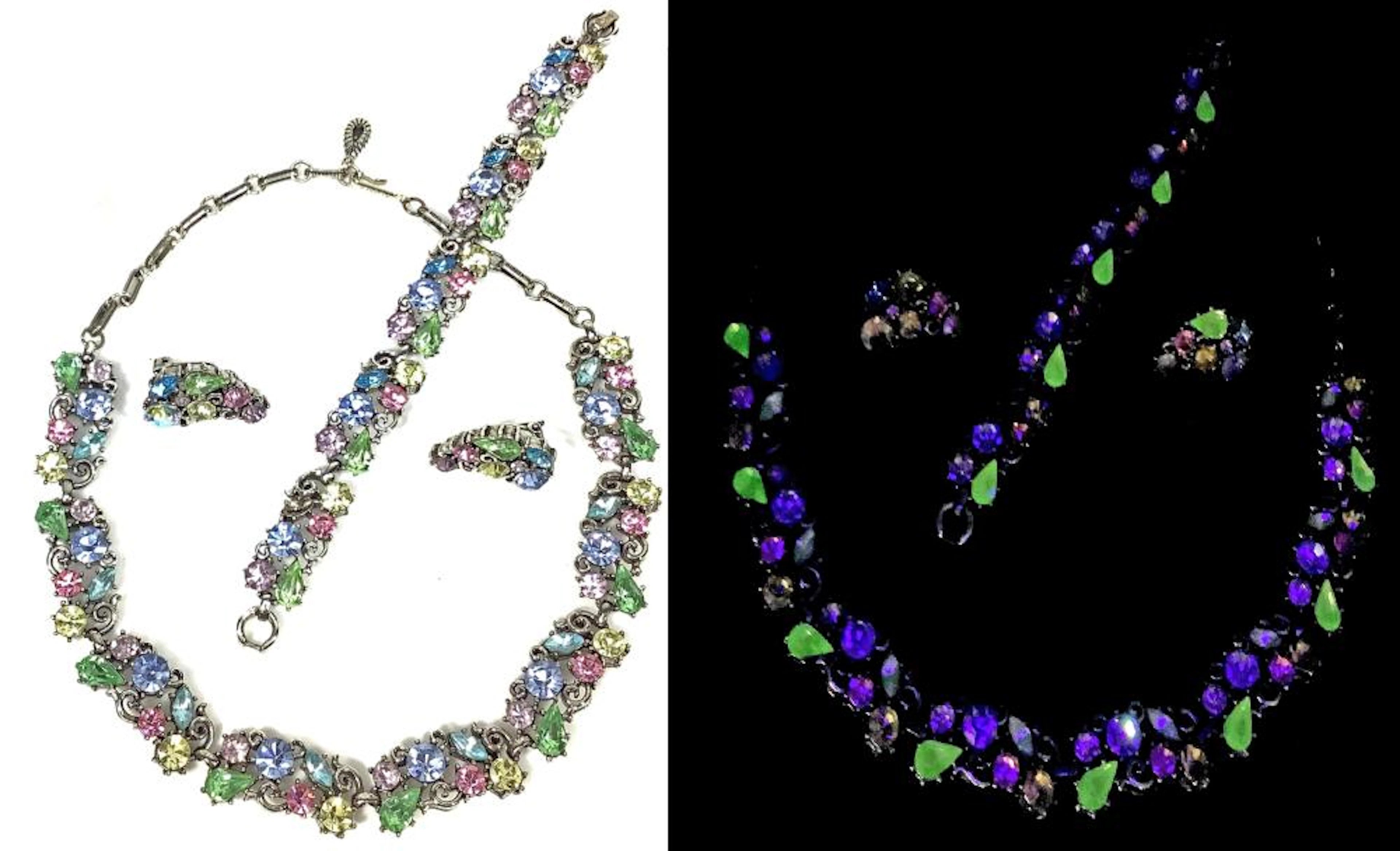 Vintage 50?s Lisner Necklace, Bracelet & Earrings
