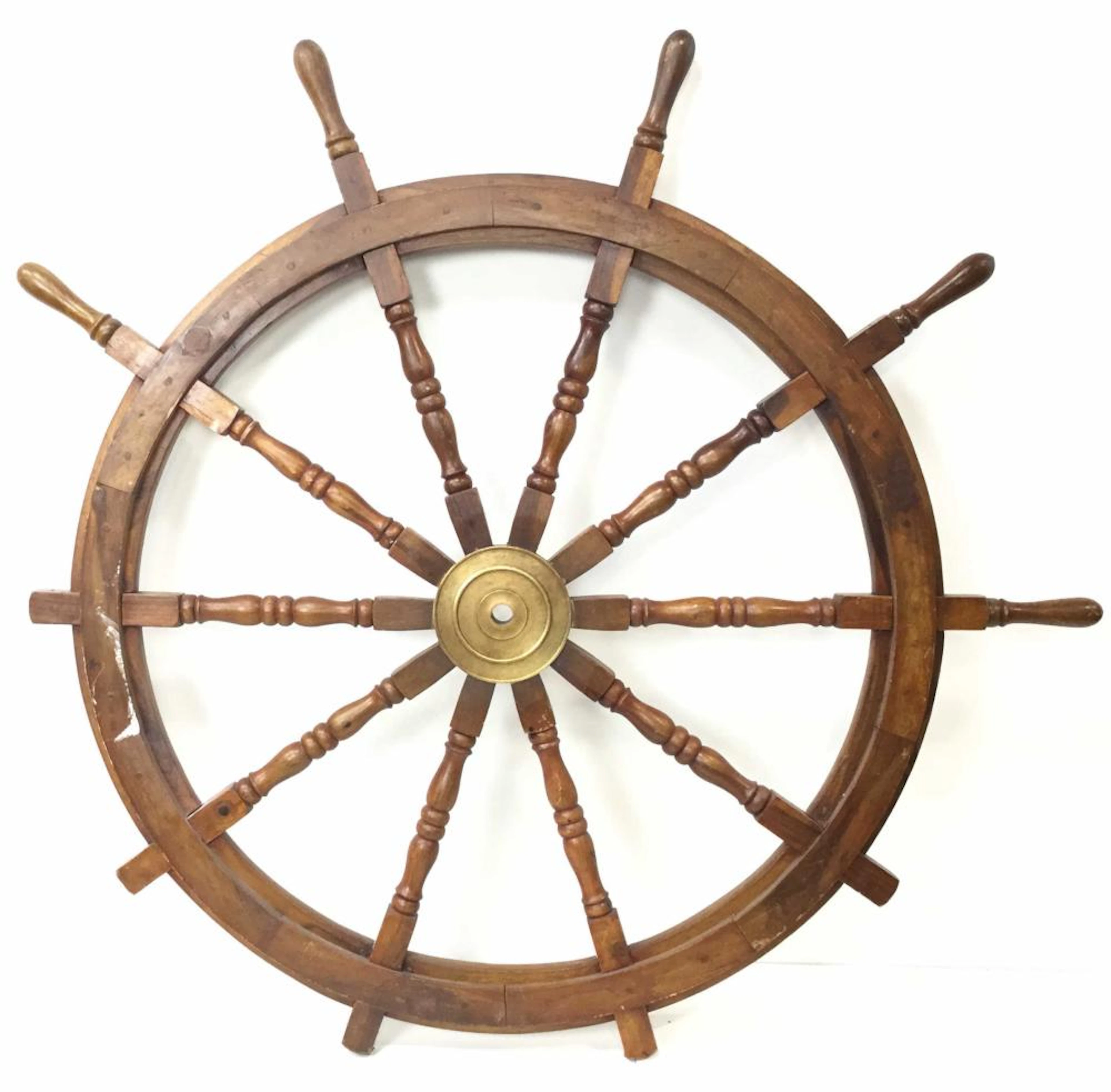 Vintage Large Nautical Ships Helm, Wheel