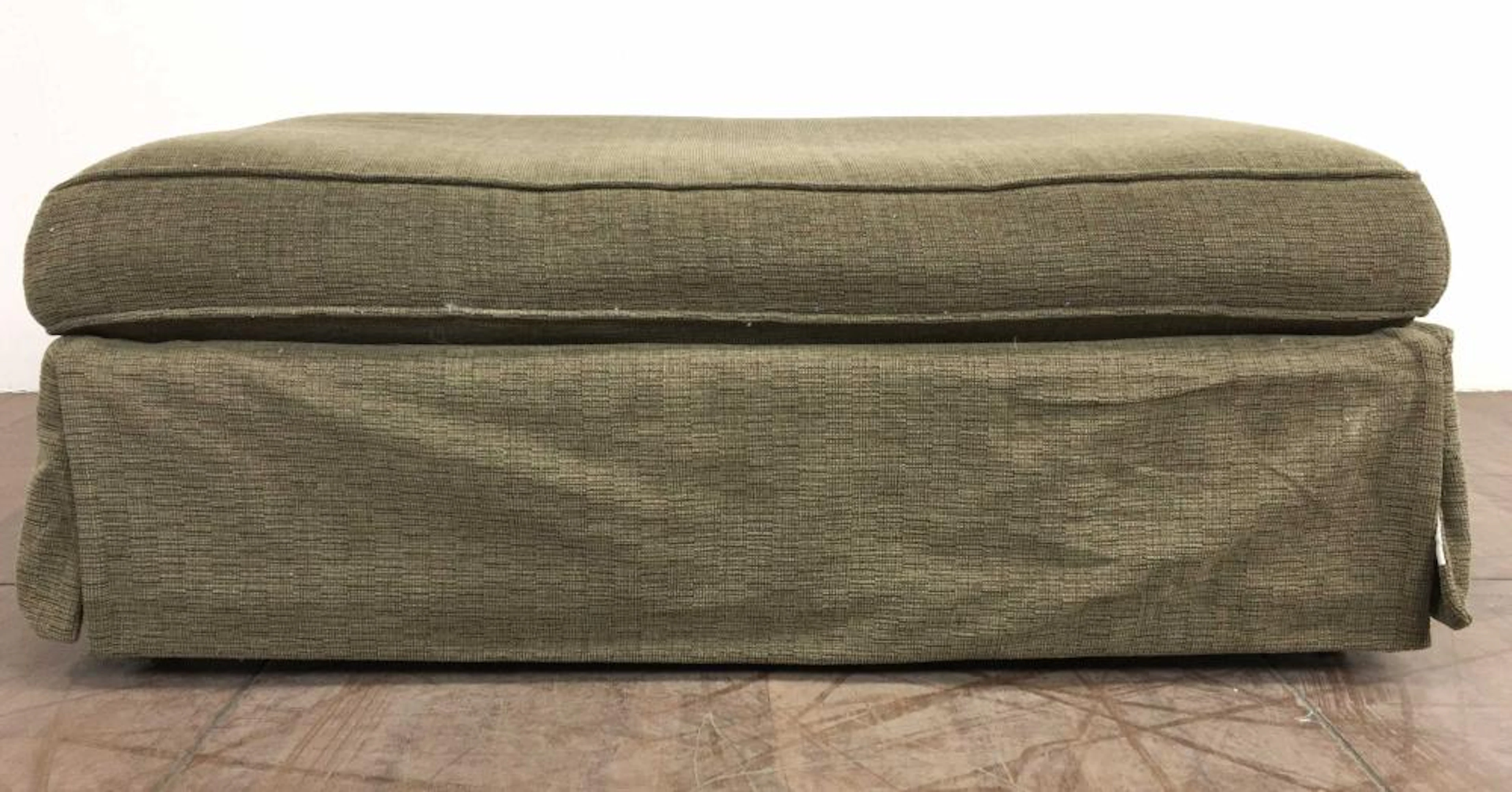 Bernhardt Furniture Traditional Skirted Ottoma