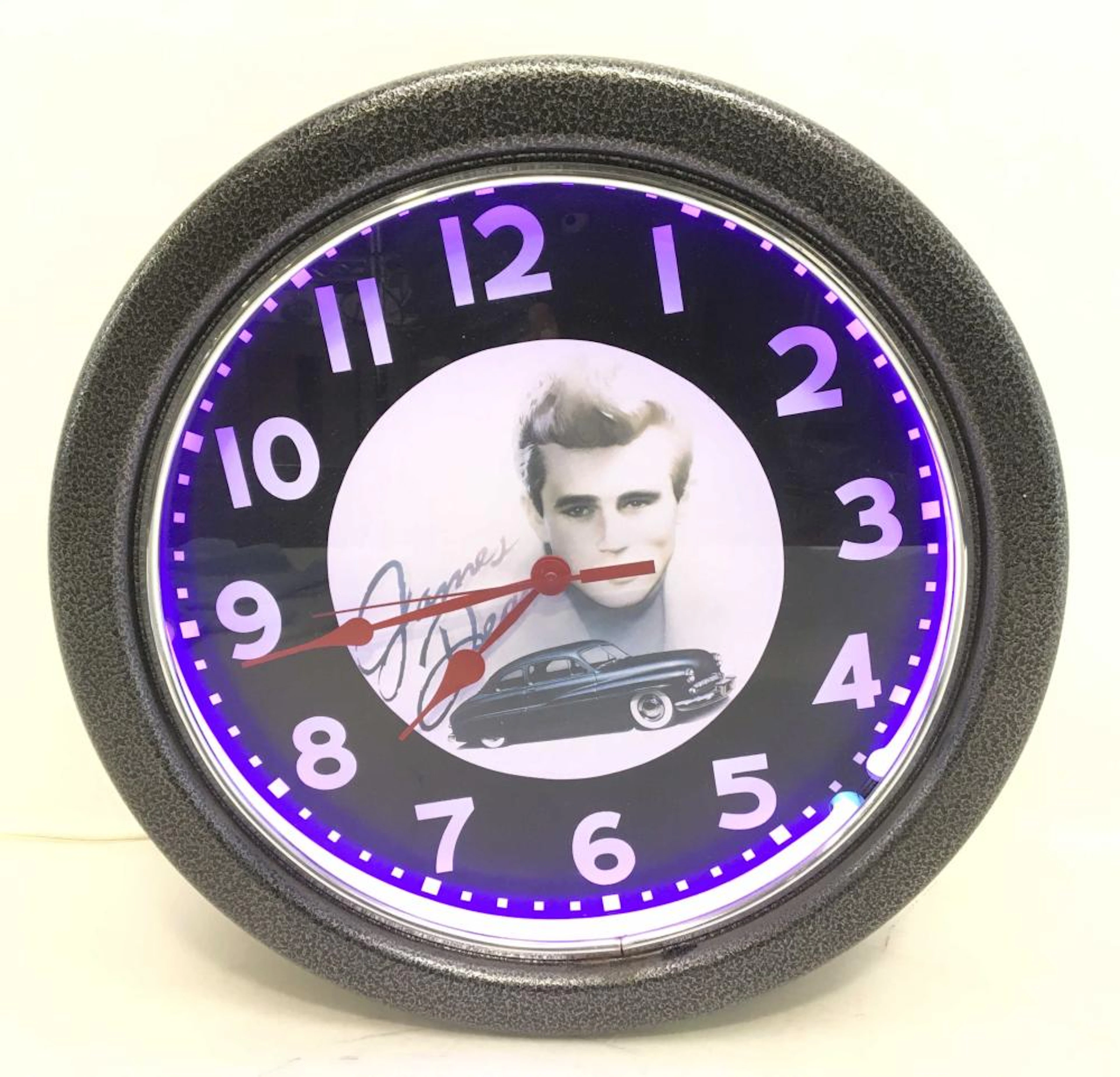 James Dean Round Neon Clock