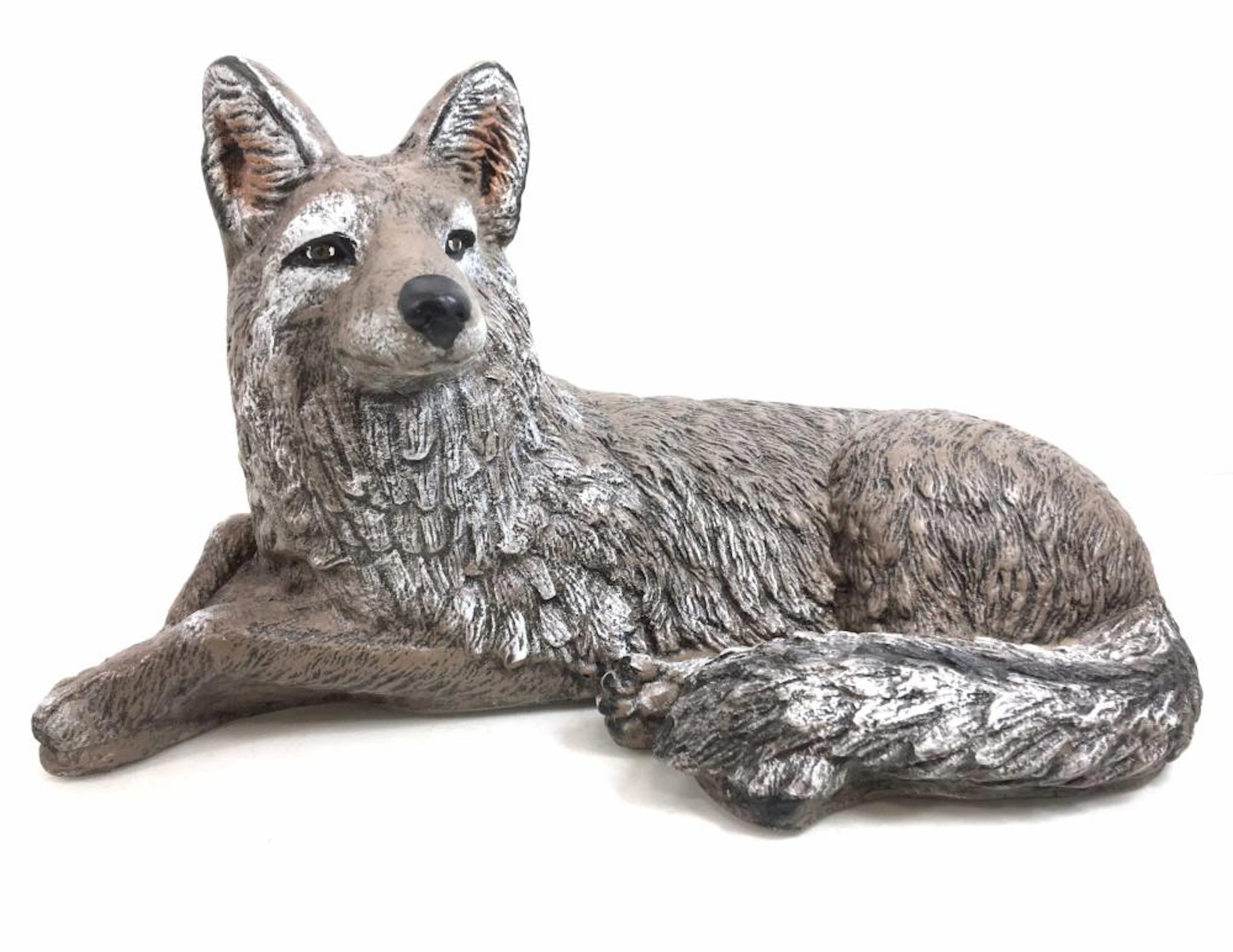 Cast Concrete Fox Yard Art