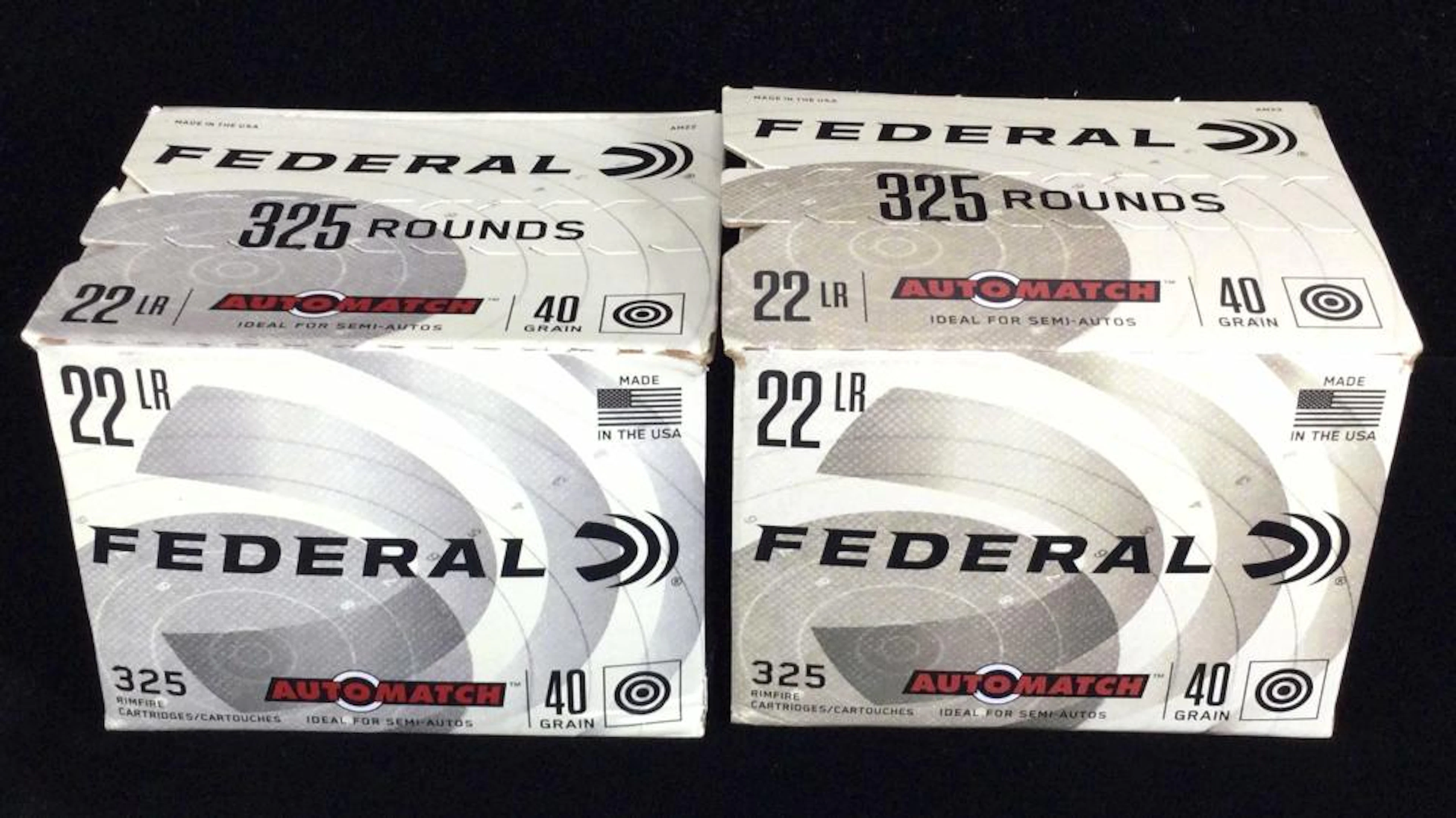(650) Rounds Federal .22 Long Rifle Automatch Ammo