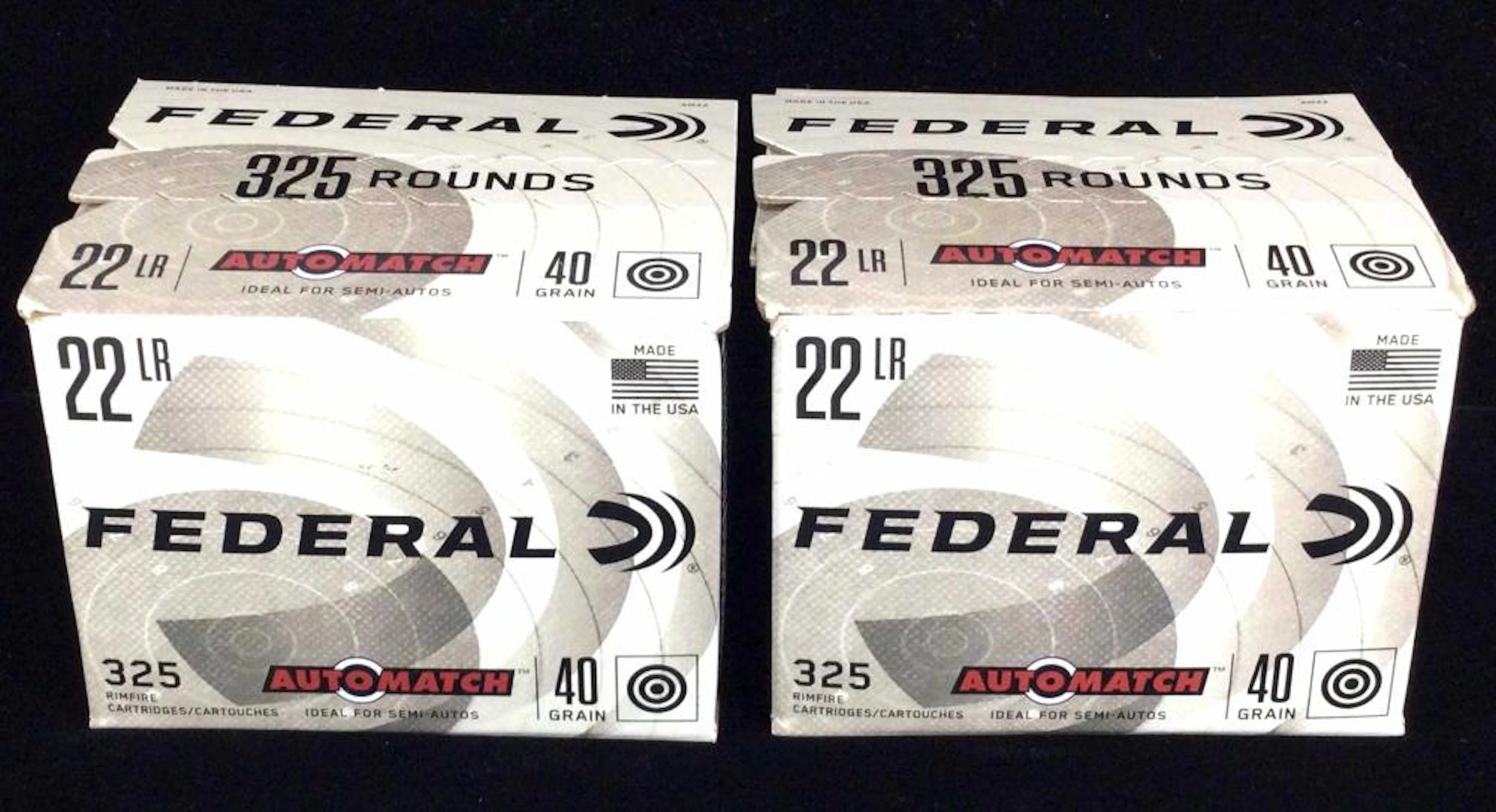 (650) Rounds Federal .22 Long Rifle Automatch Ammo