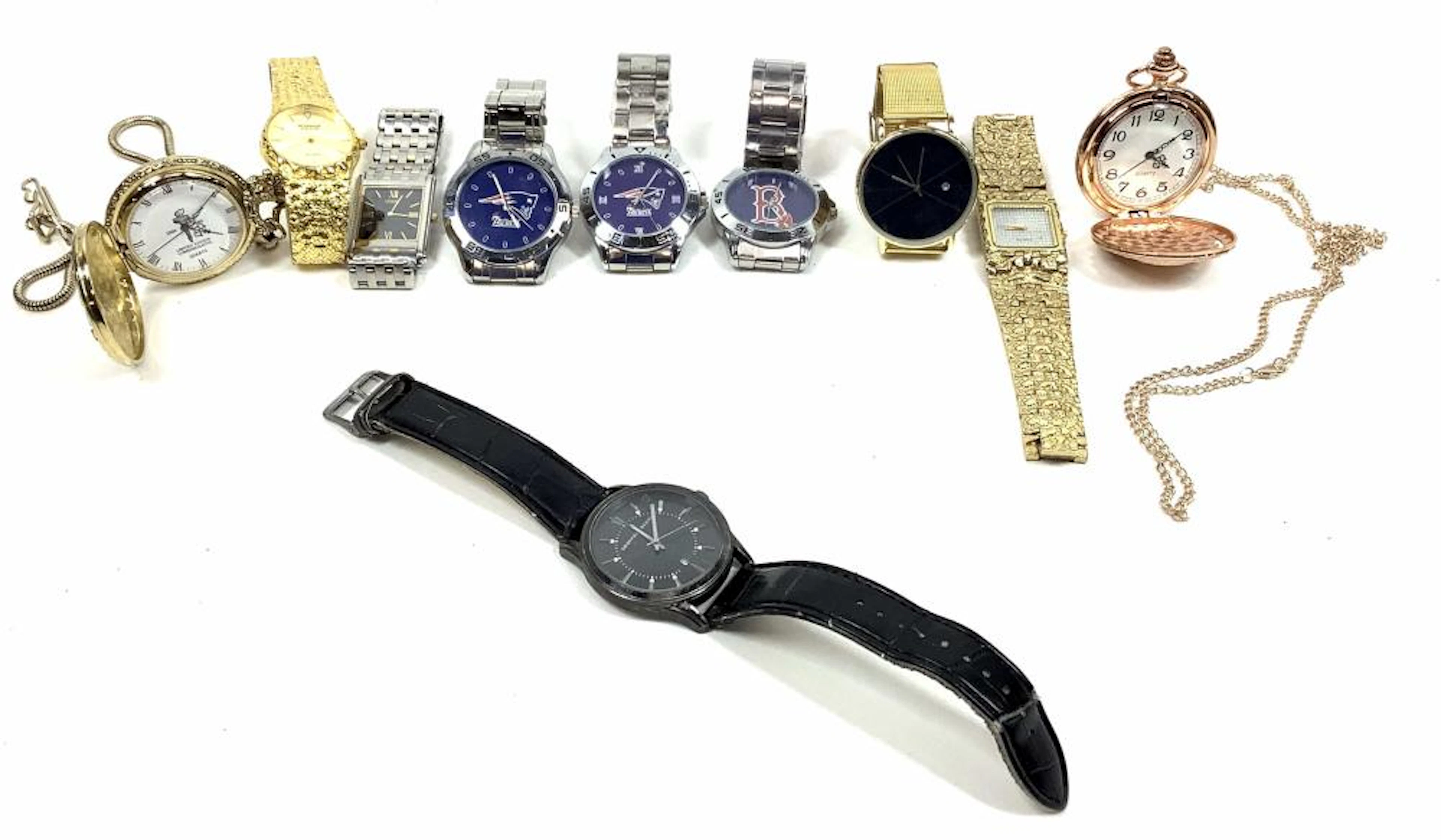 (10pc) Assorted Wristwatches & Pocket Watches