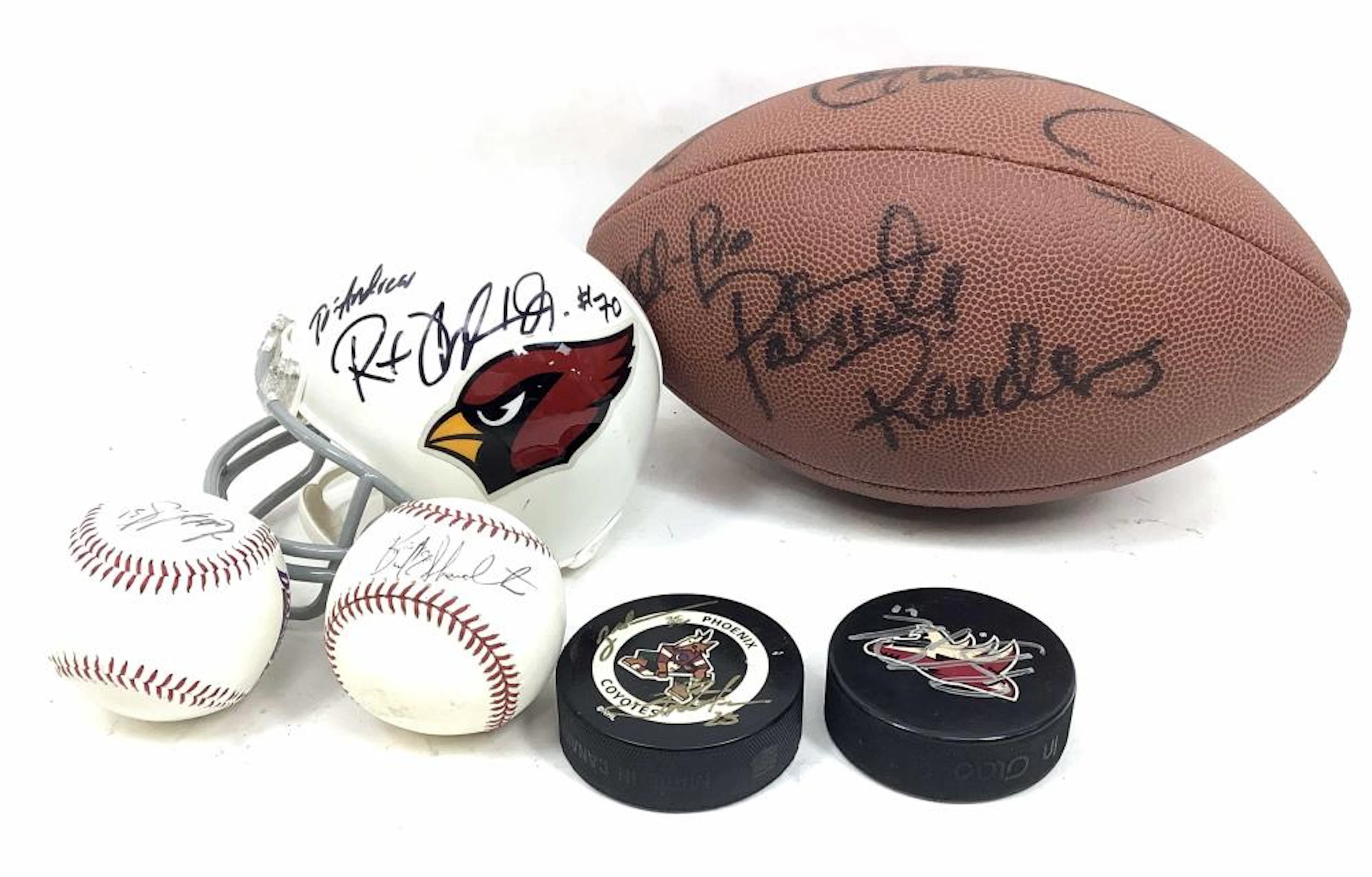 Signed NFL, NHL & MLB Memorabilia