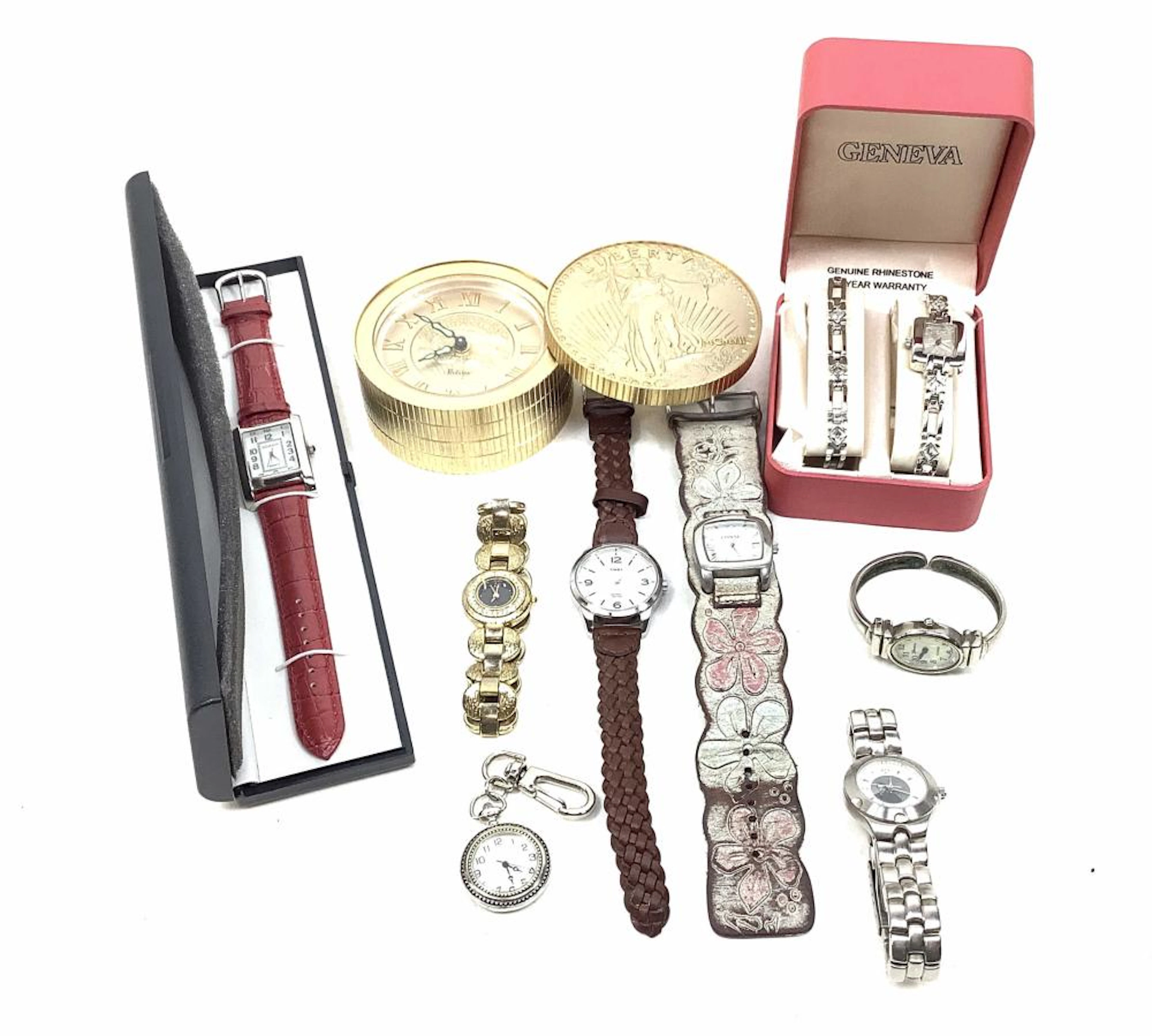 Bulova, Timex, Geneva Wrist Watches