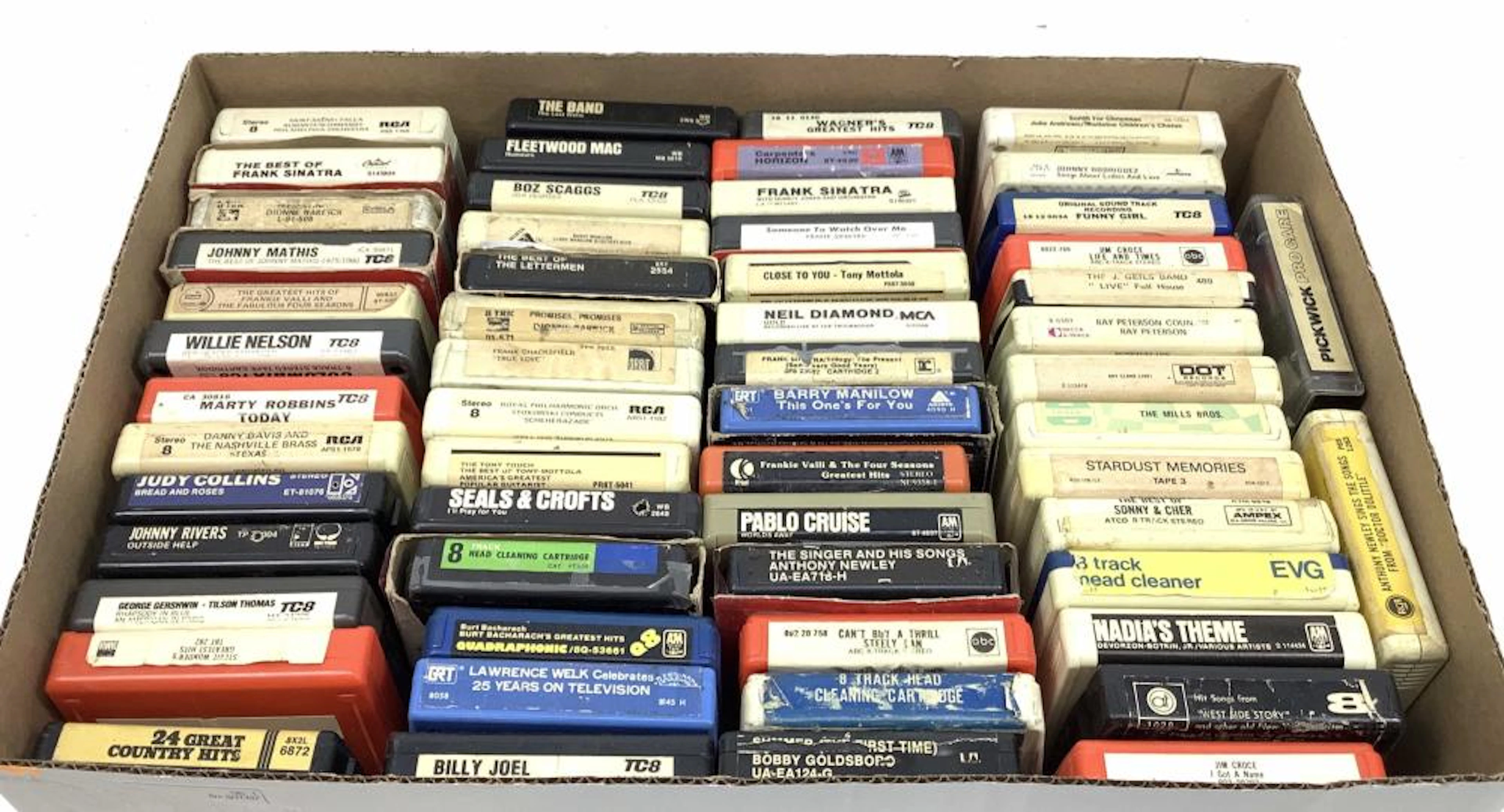 8-track Music Tapes, Willie Nelson, Billy Joel