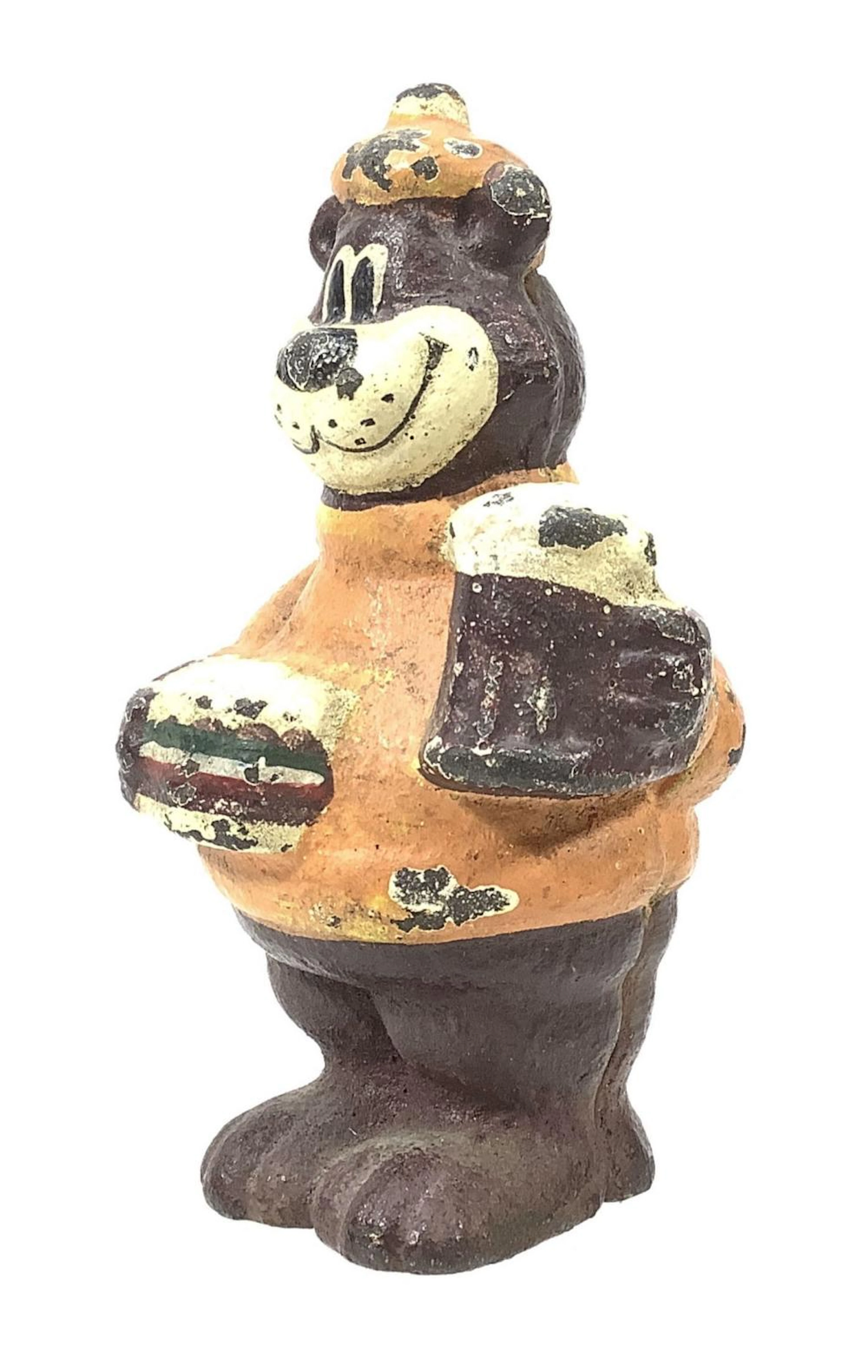 A&W Root Beer Cast Iron Bear Mascot Advertising