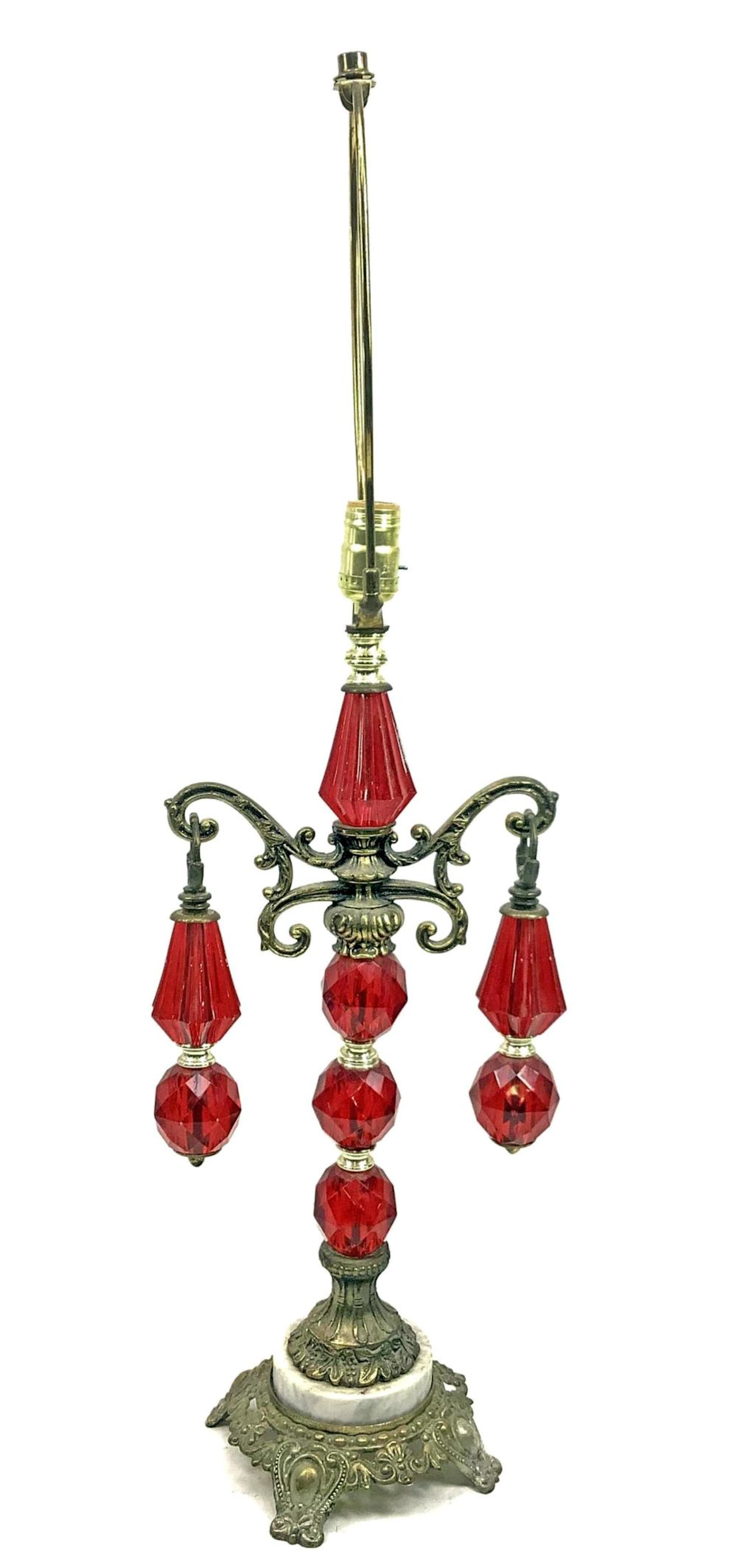 French Rococo Style Ornate Table Lamp