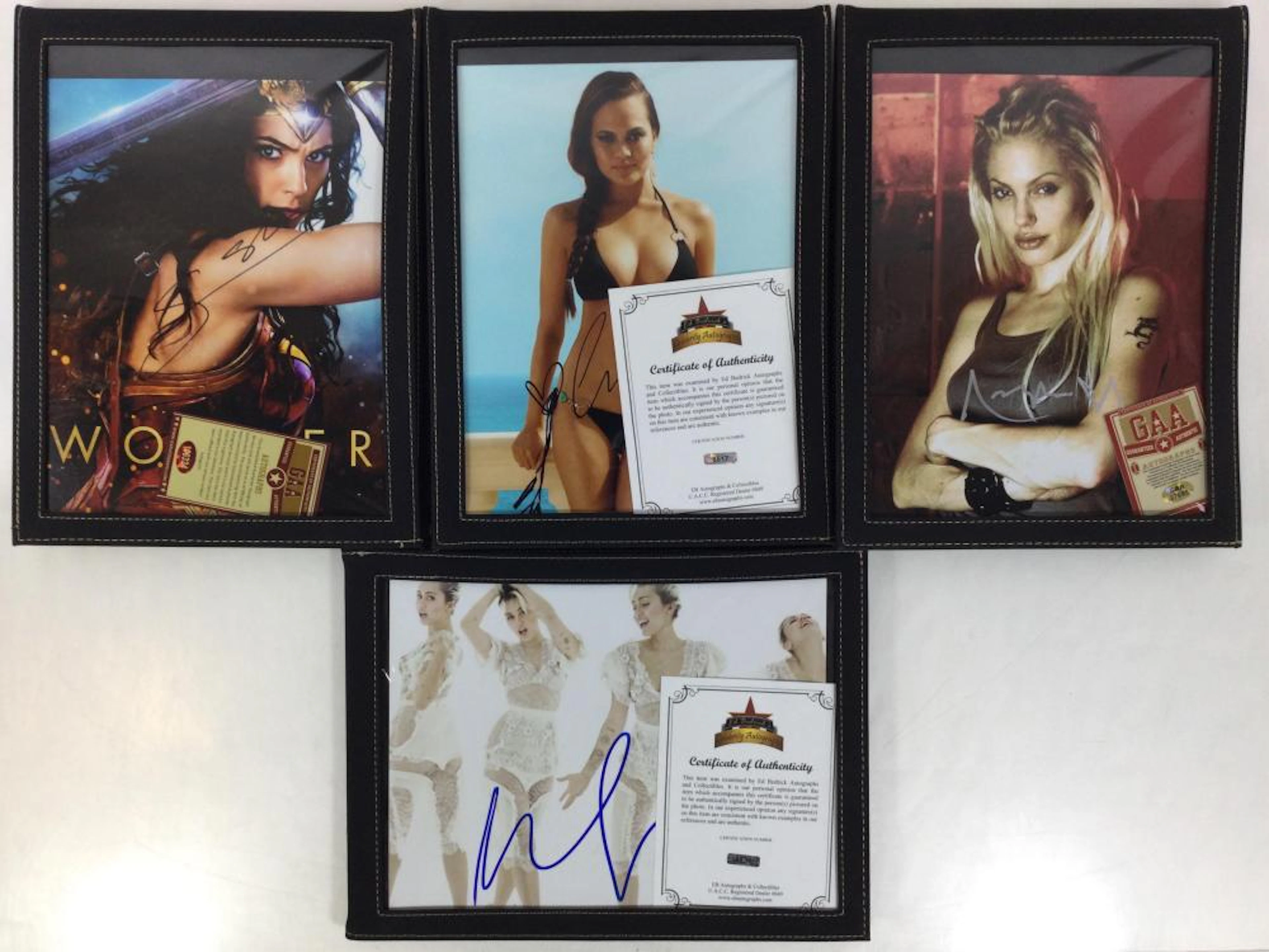 (4) Autographed Celebrity Photos w/ COAs