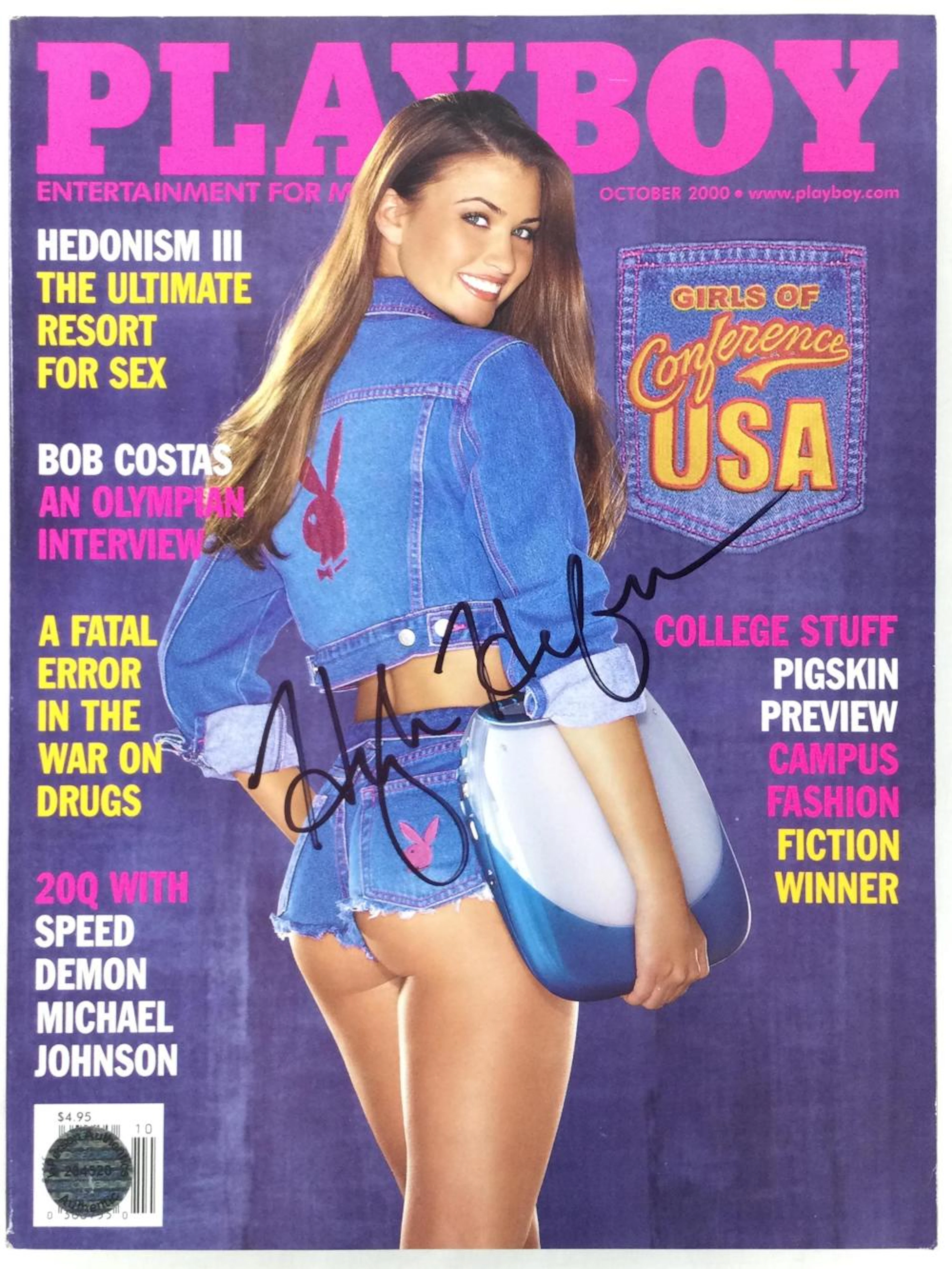 2000 Hugh Hefner Autographed Playboy Magazine