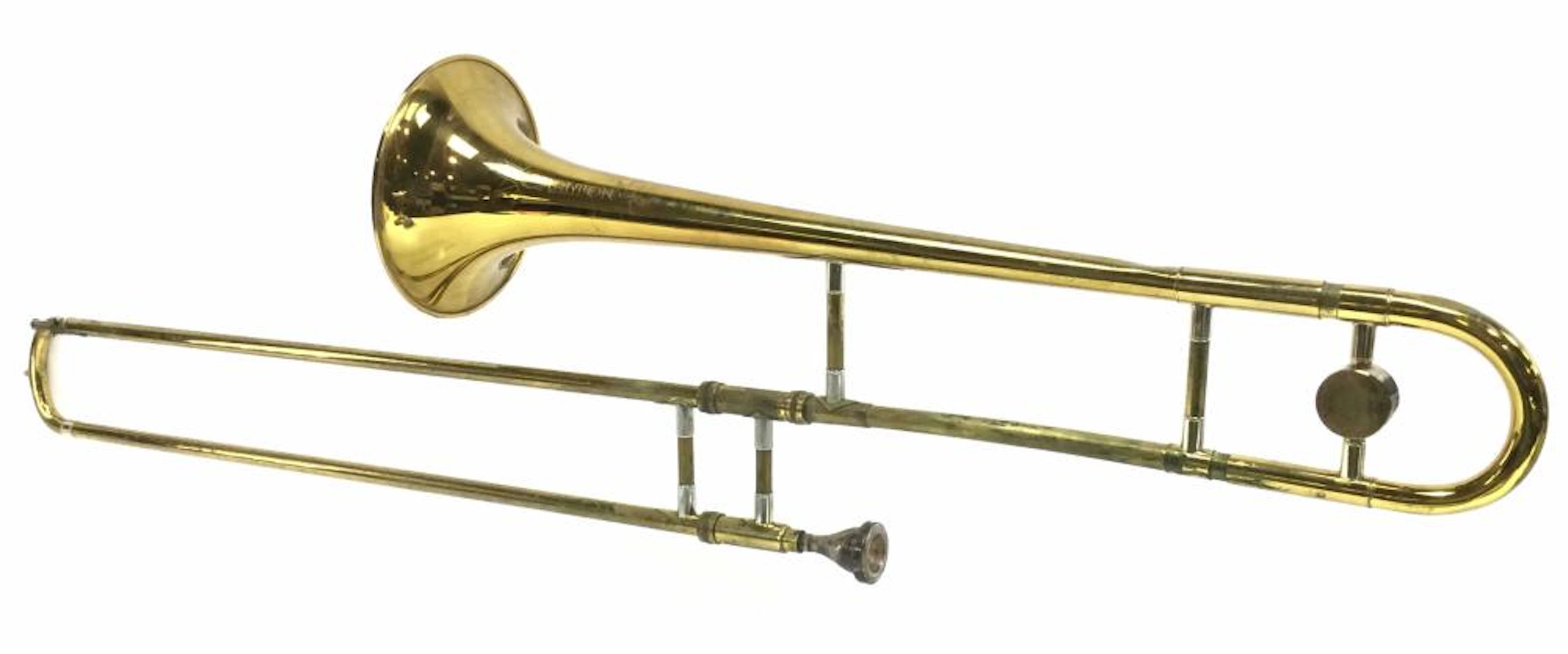 Vintage Trombone With Original Case
