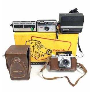 Vintage Kodaslide Merit Projector, Cameras