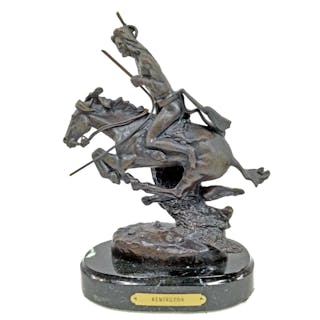 Frederic Remington 'Cheyenne' Bronze Sculpture