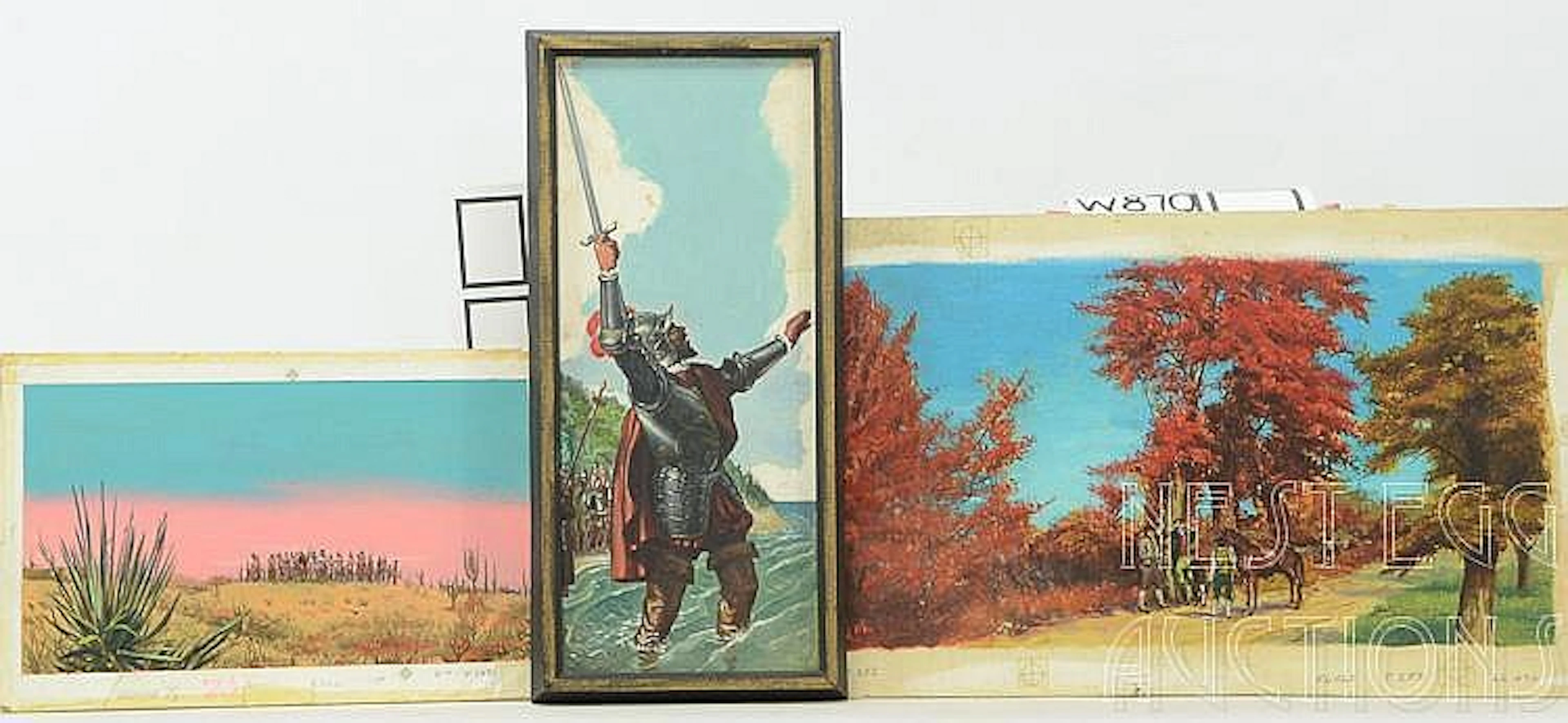 Alton S. Tobey American 1914-2005 Three Paintings