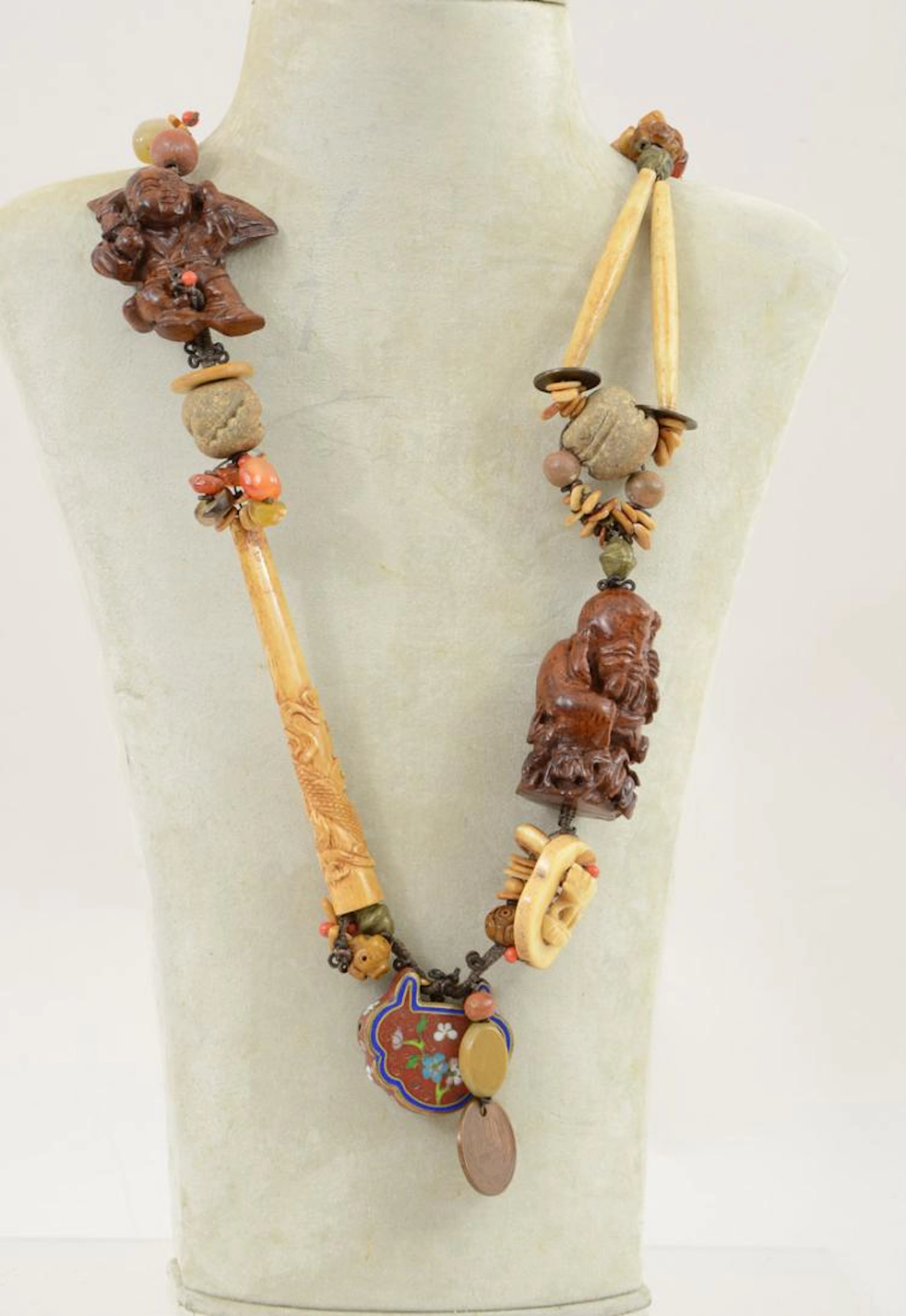 Japanese Ojime Beaded Necklace