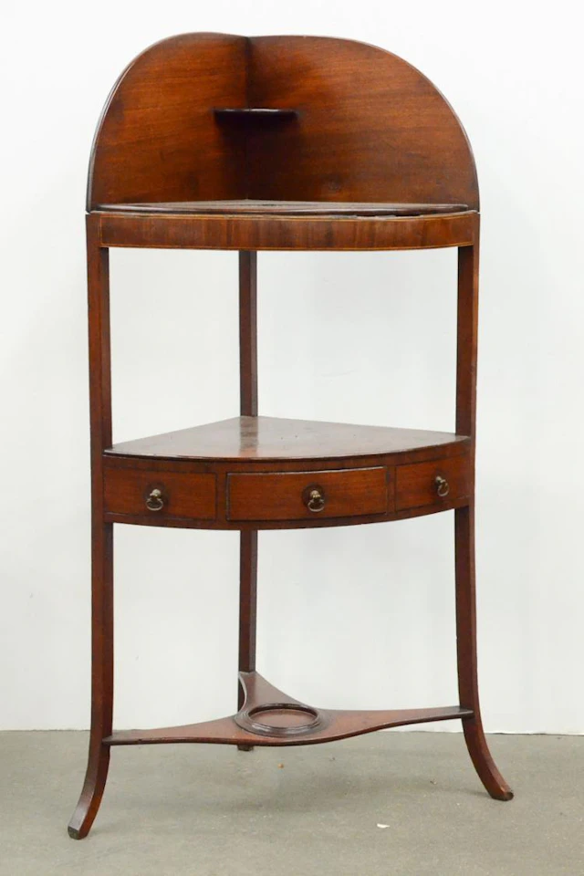 Antique Mahogany Corner Commode