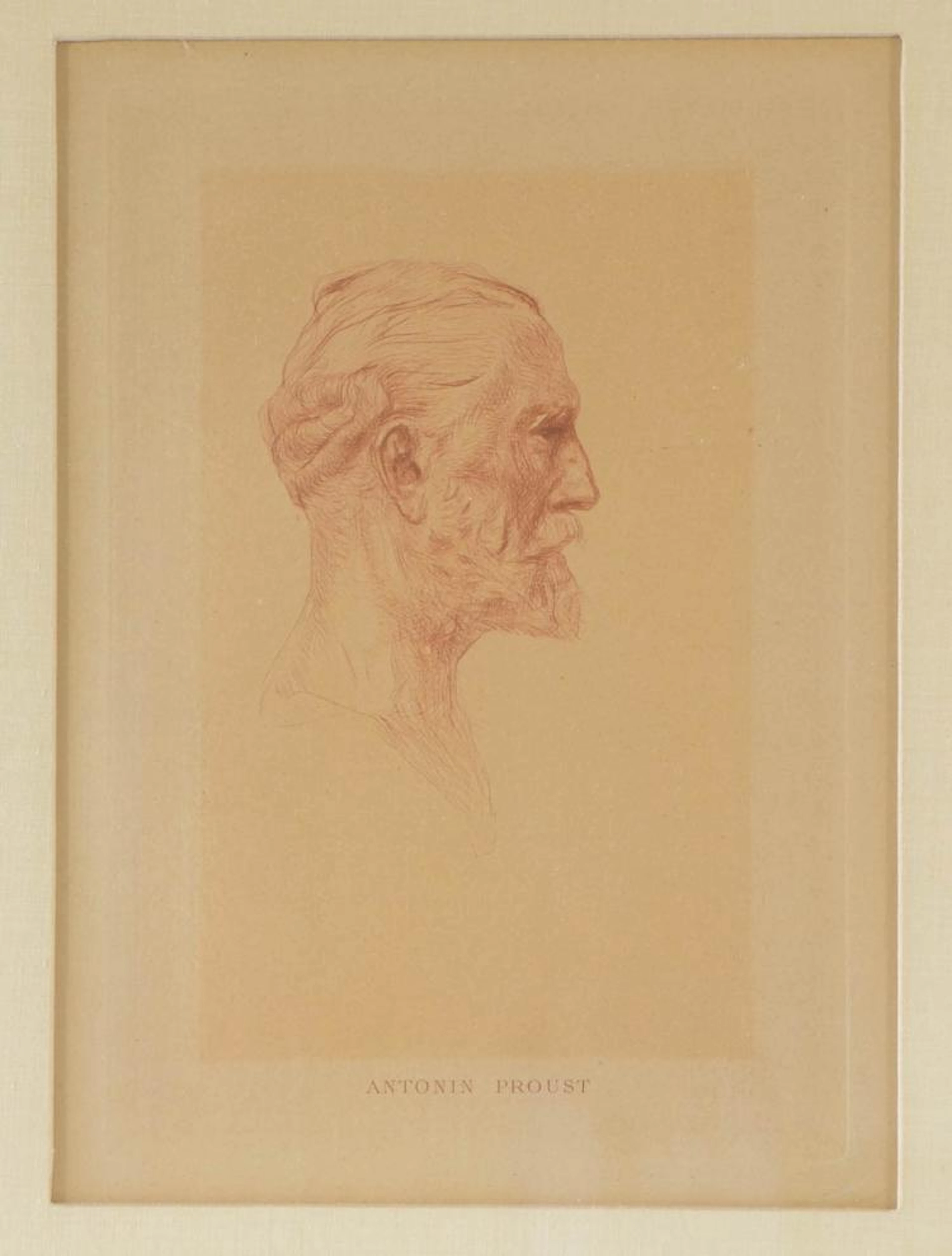 Auguste Rodin Drypoint Etching