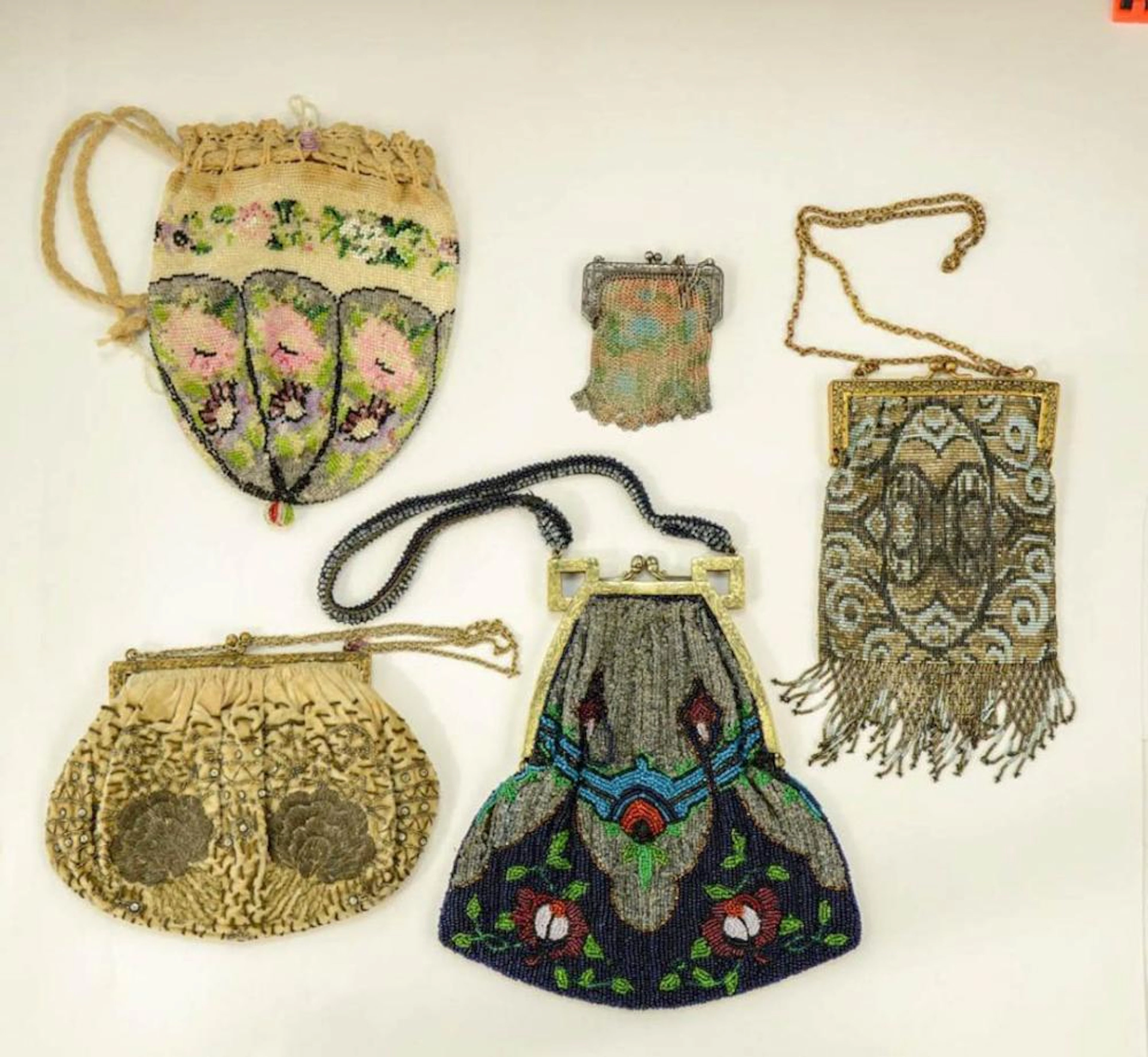 Five Vintage & Antique Ladies Purses
