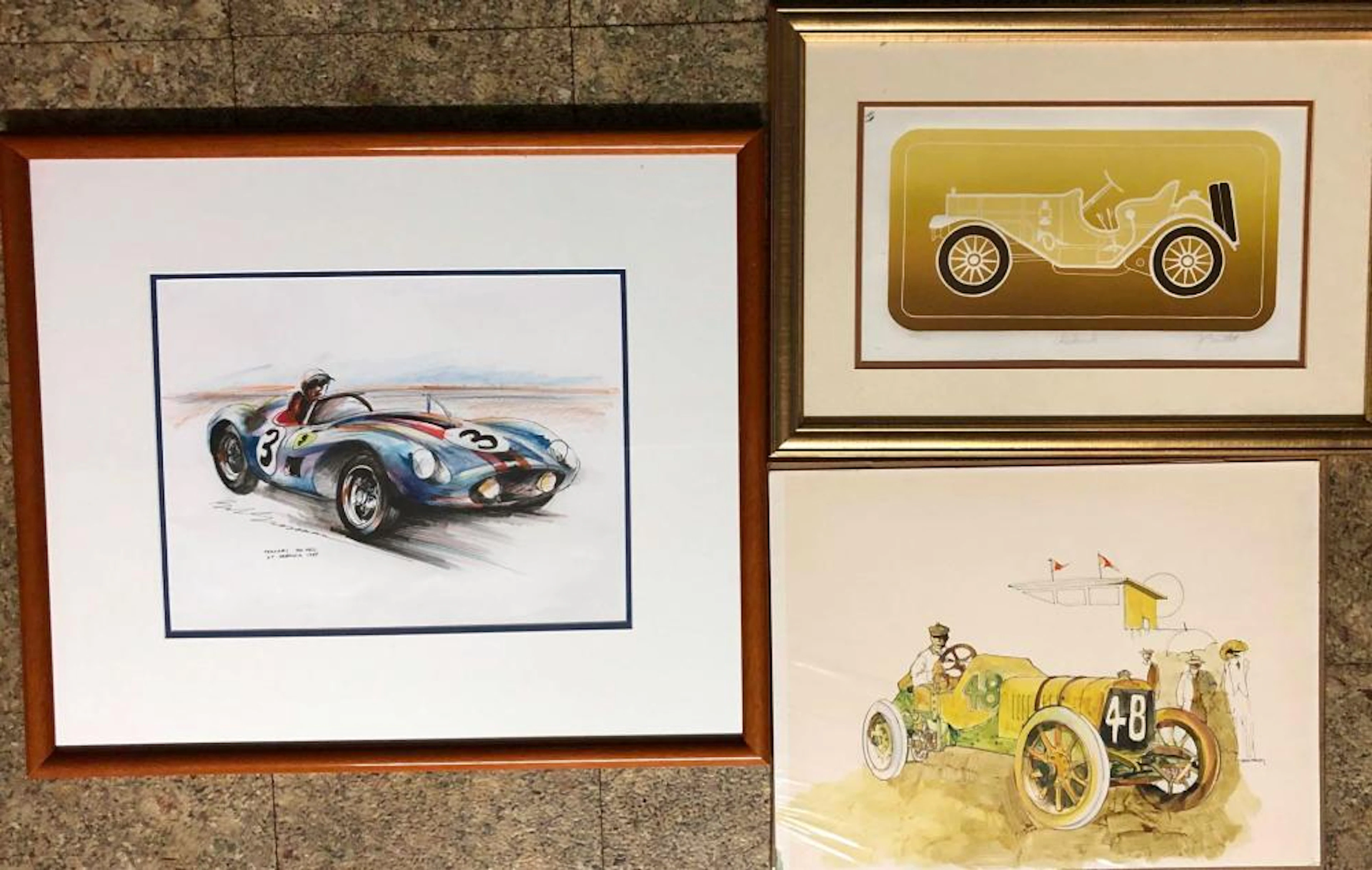 Three items incl Bob Grossman original Ferrari 500