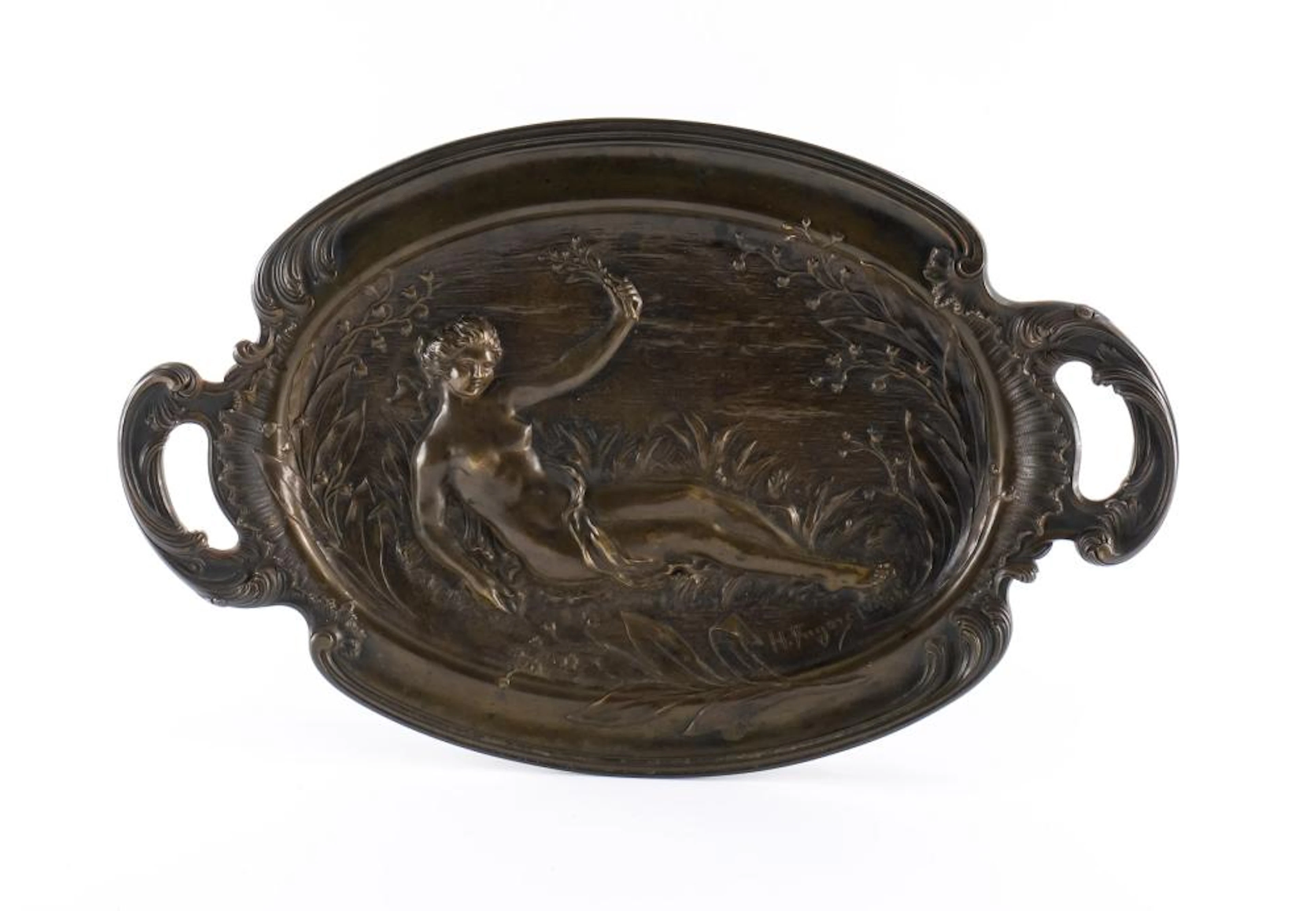 Henri Fugere Art Nouveau Bronze Nude
