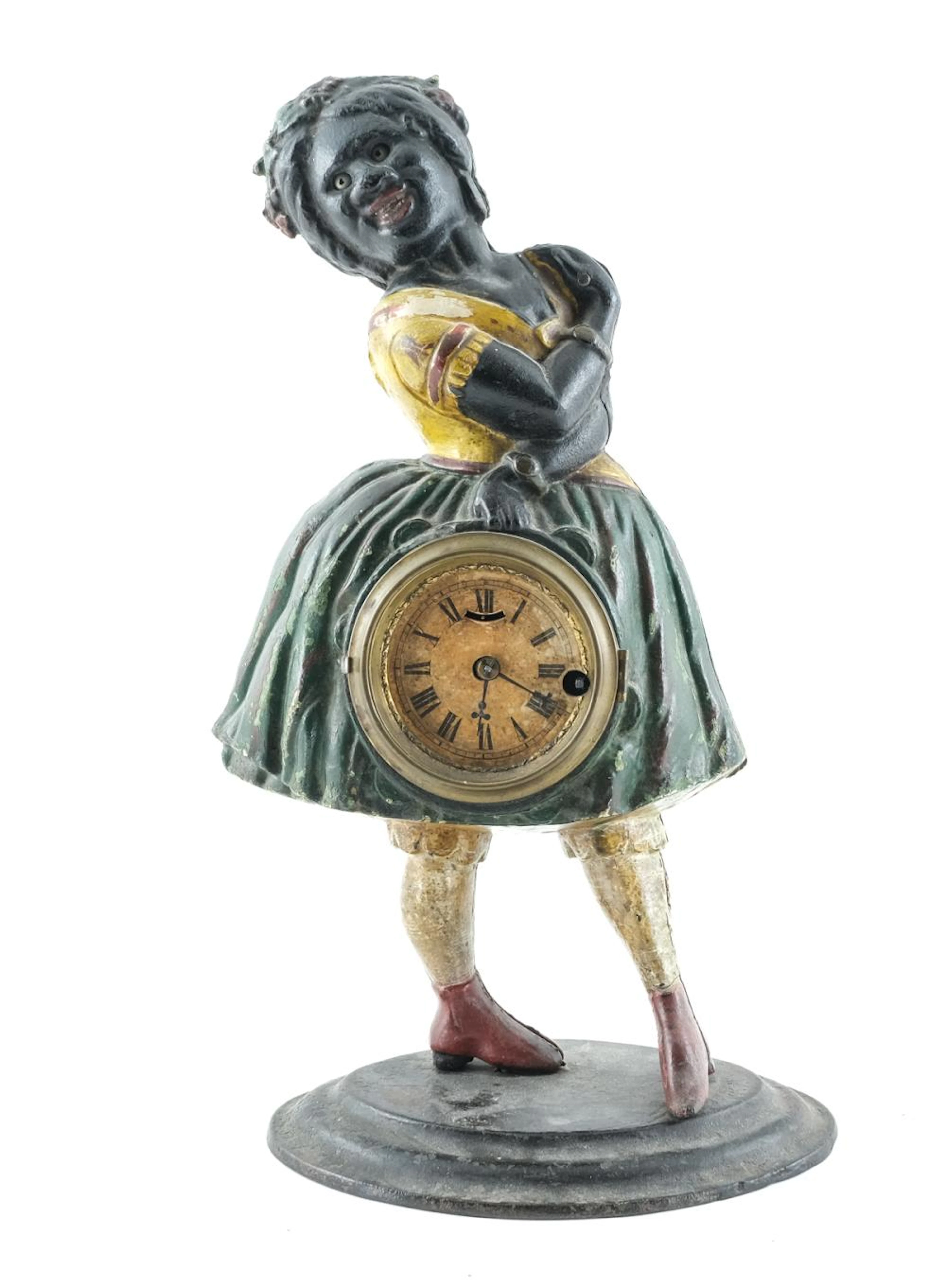 Topsey Blinking Eye Cast Iron Clock