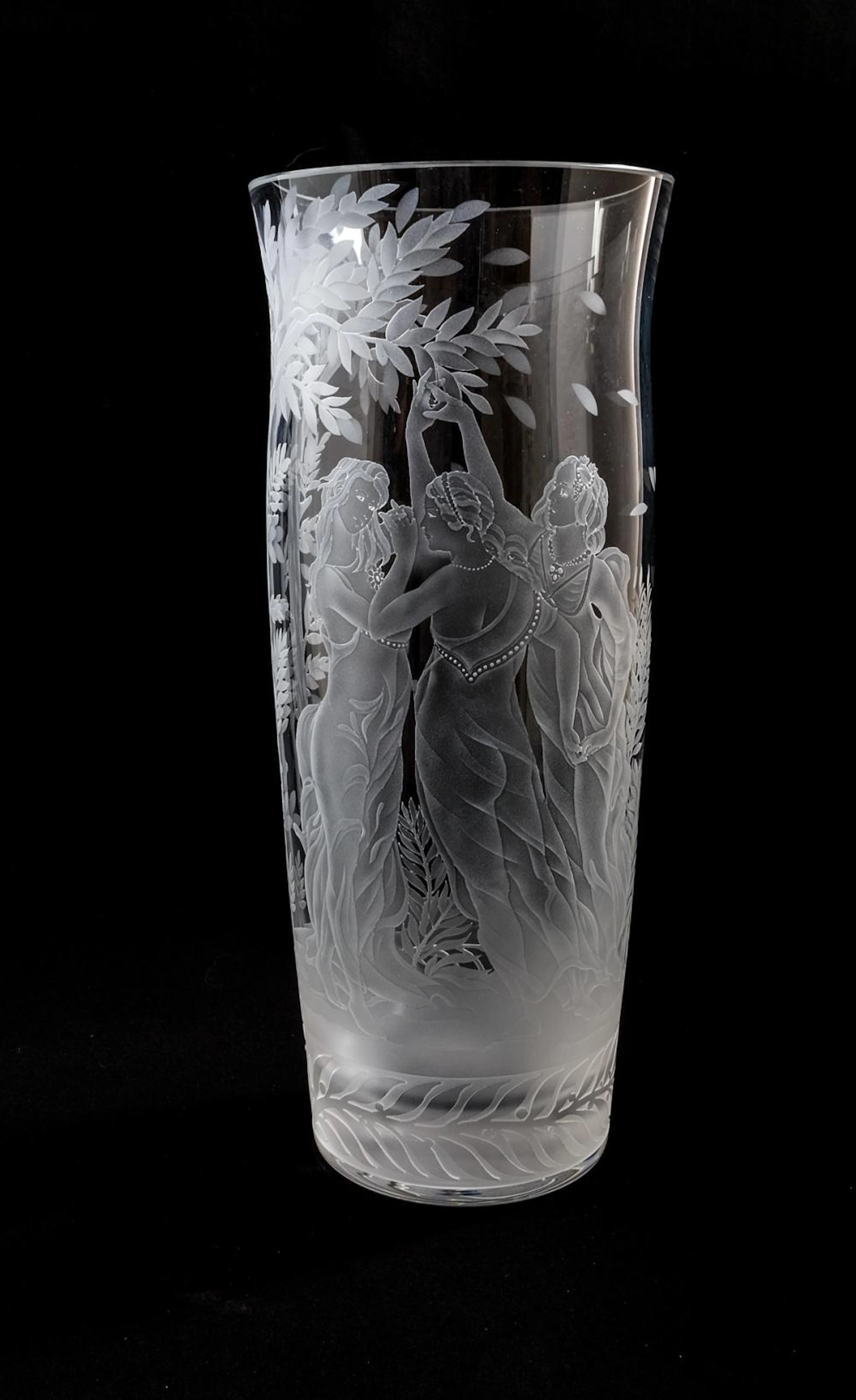 Ingrid Glass Vase - Botticelli's "Primavera"