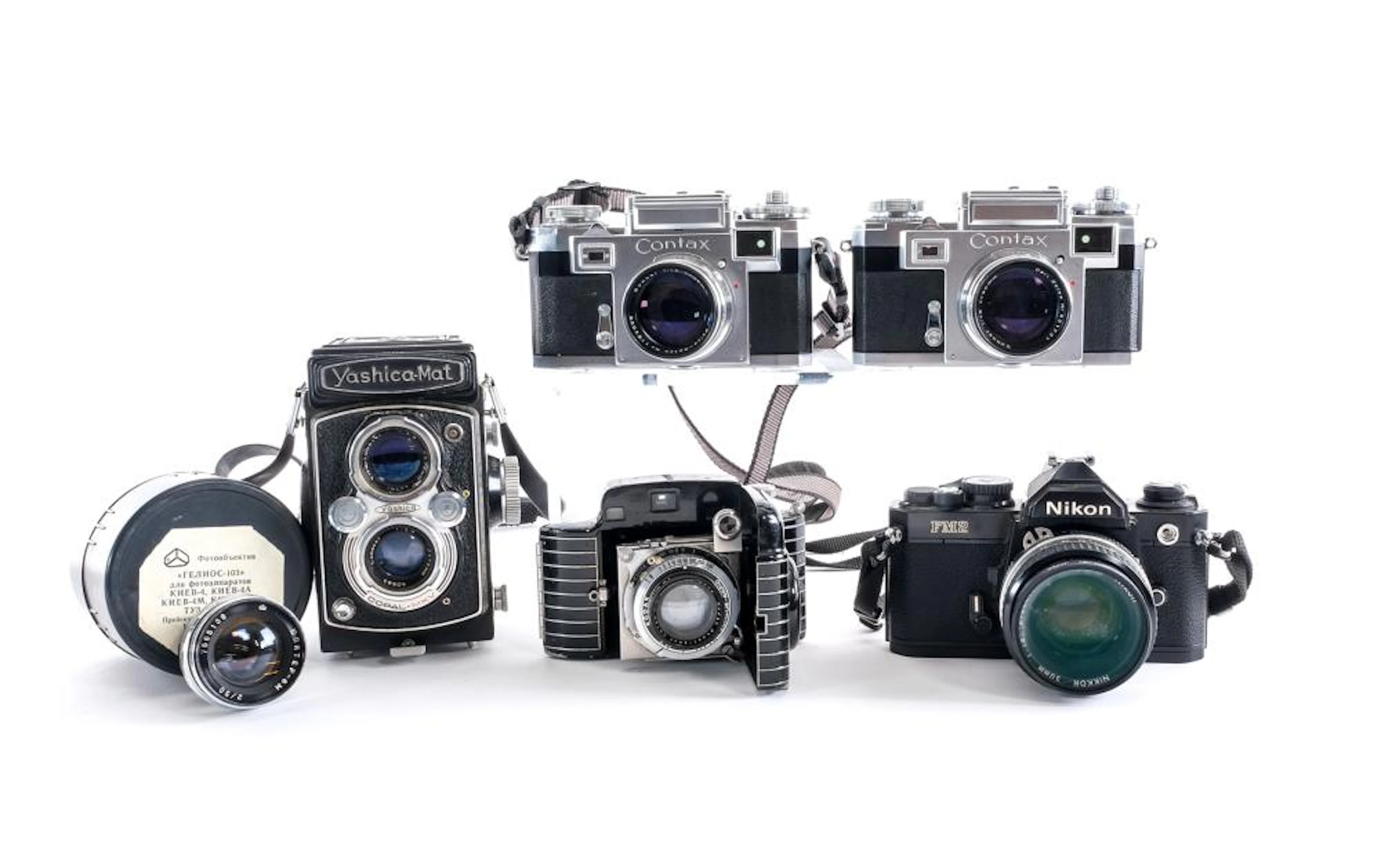 Collection of Vintage Cameras and Accessories