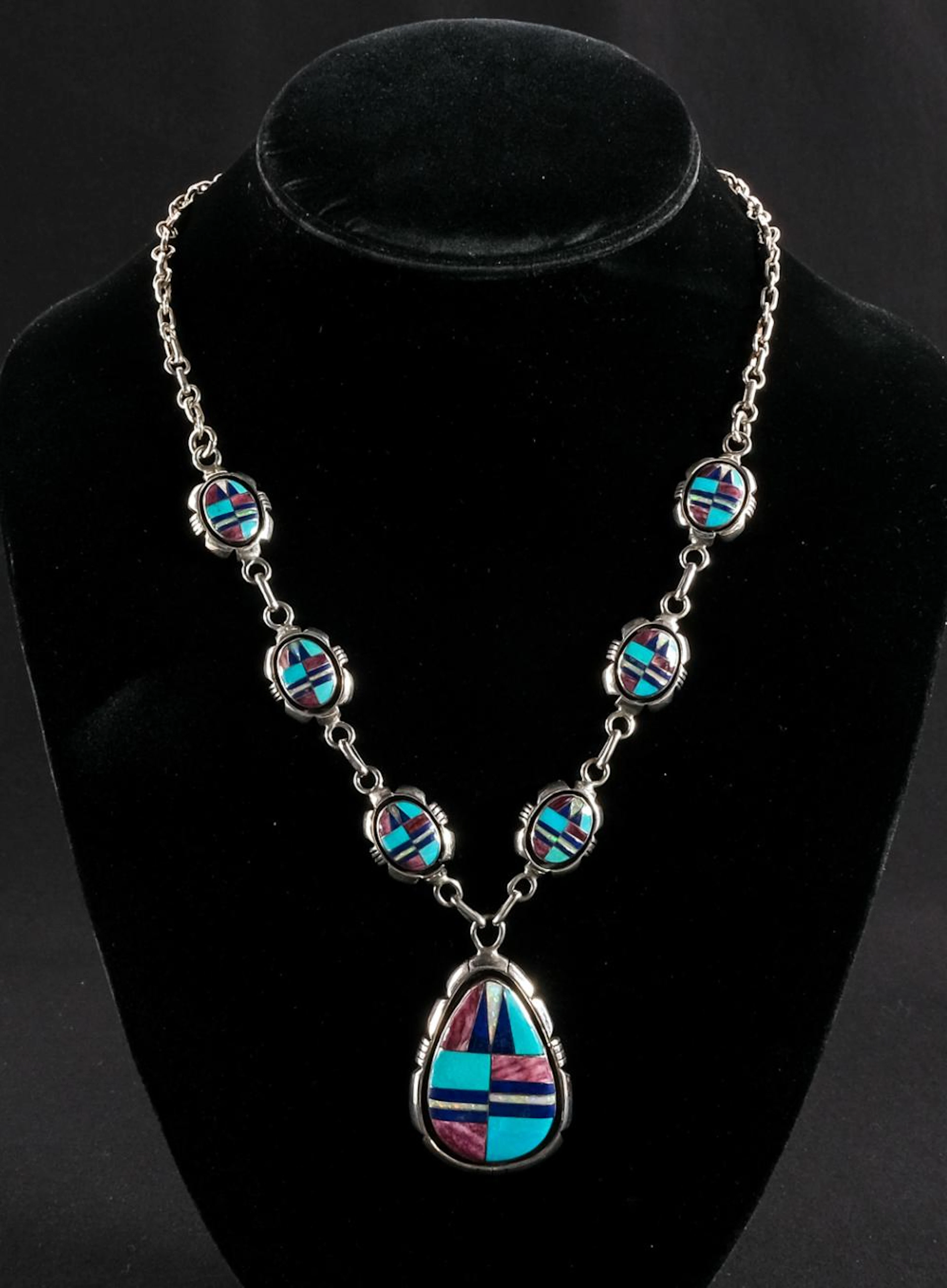 Vintage Navajo Sterling Silver Necklace