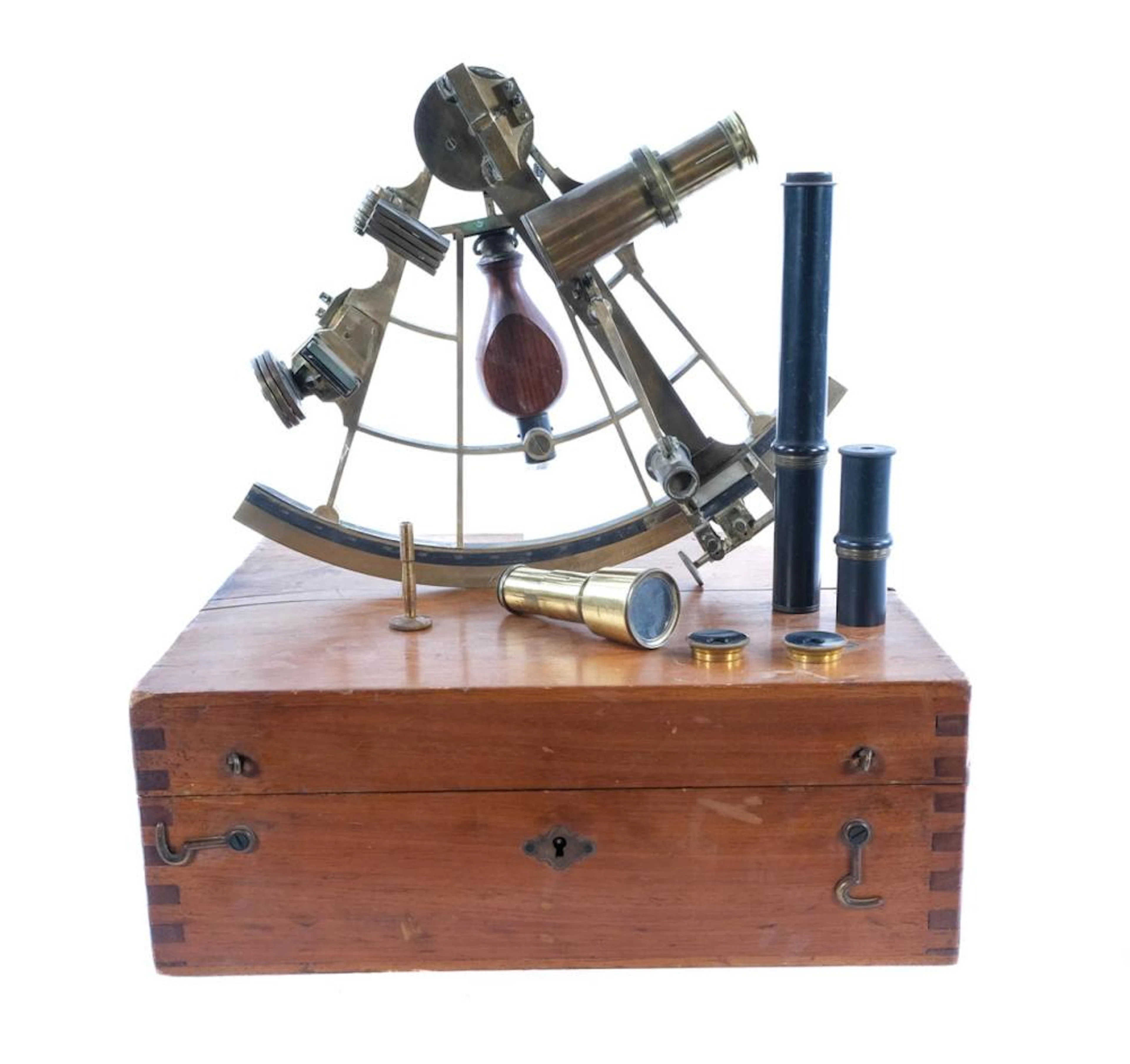 Antique Sextant in Original Case