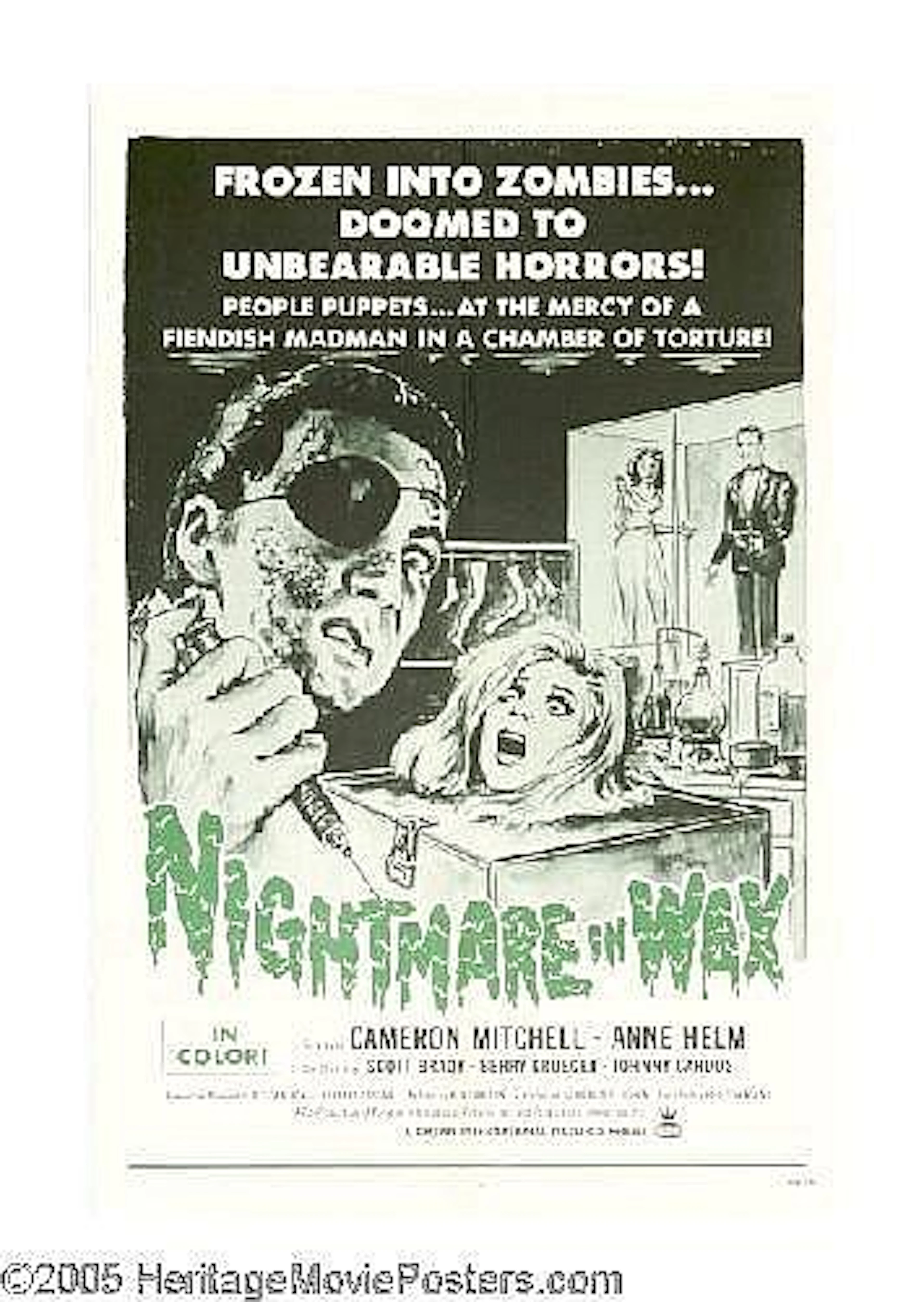 [ MOVIE POSTERS ] - Nightmare in Wax (Crown-International