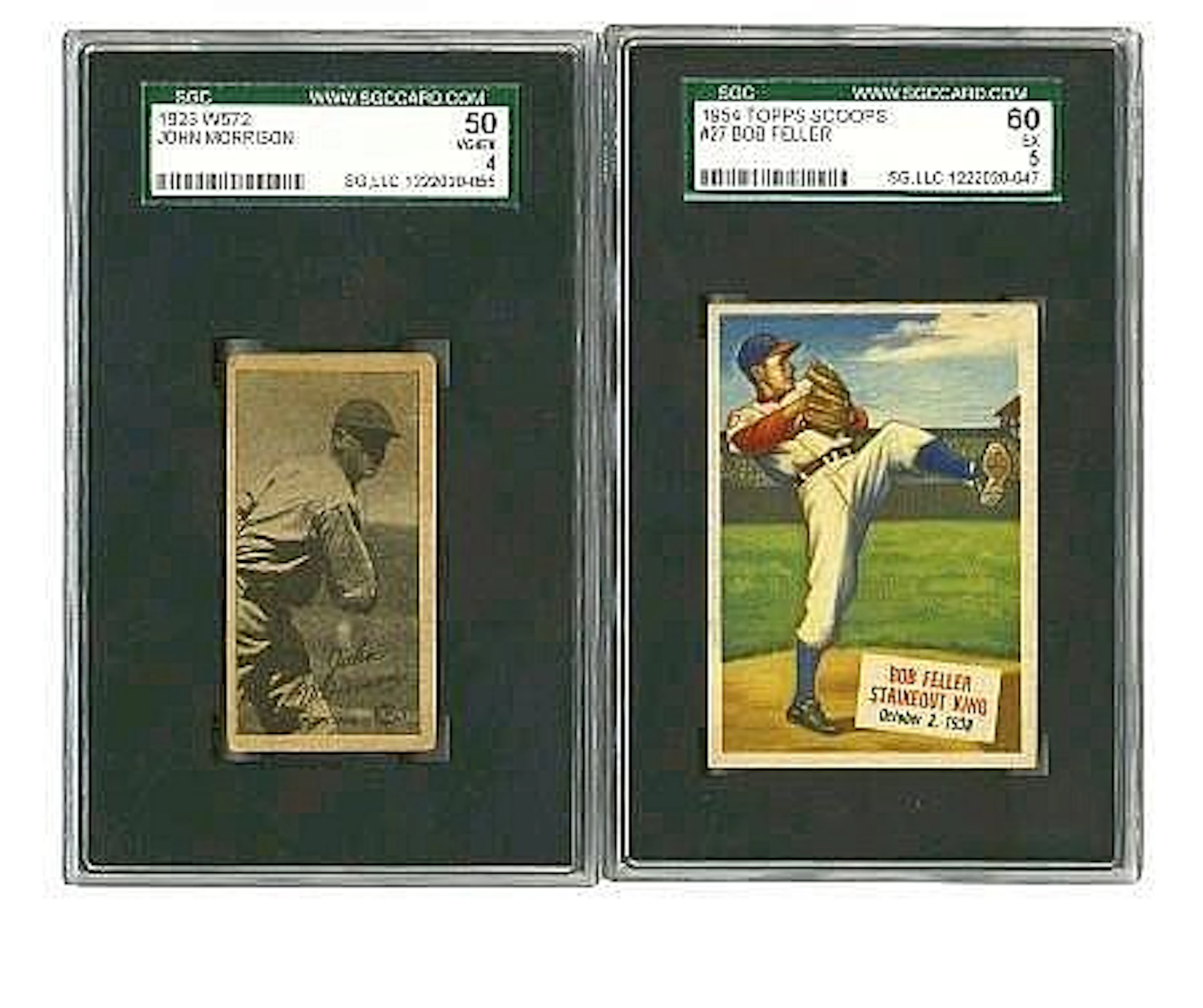 0 SGC 2214326 1923-54 Baseball Cards SGC-Graded Lot of 2