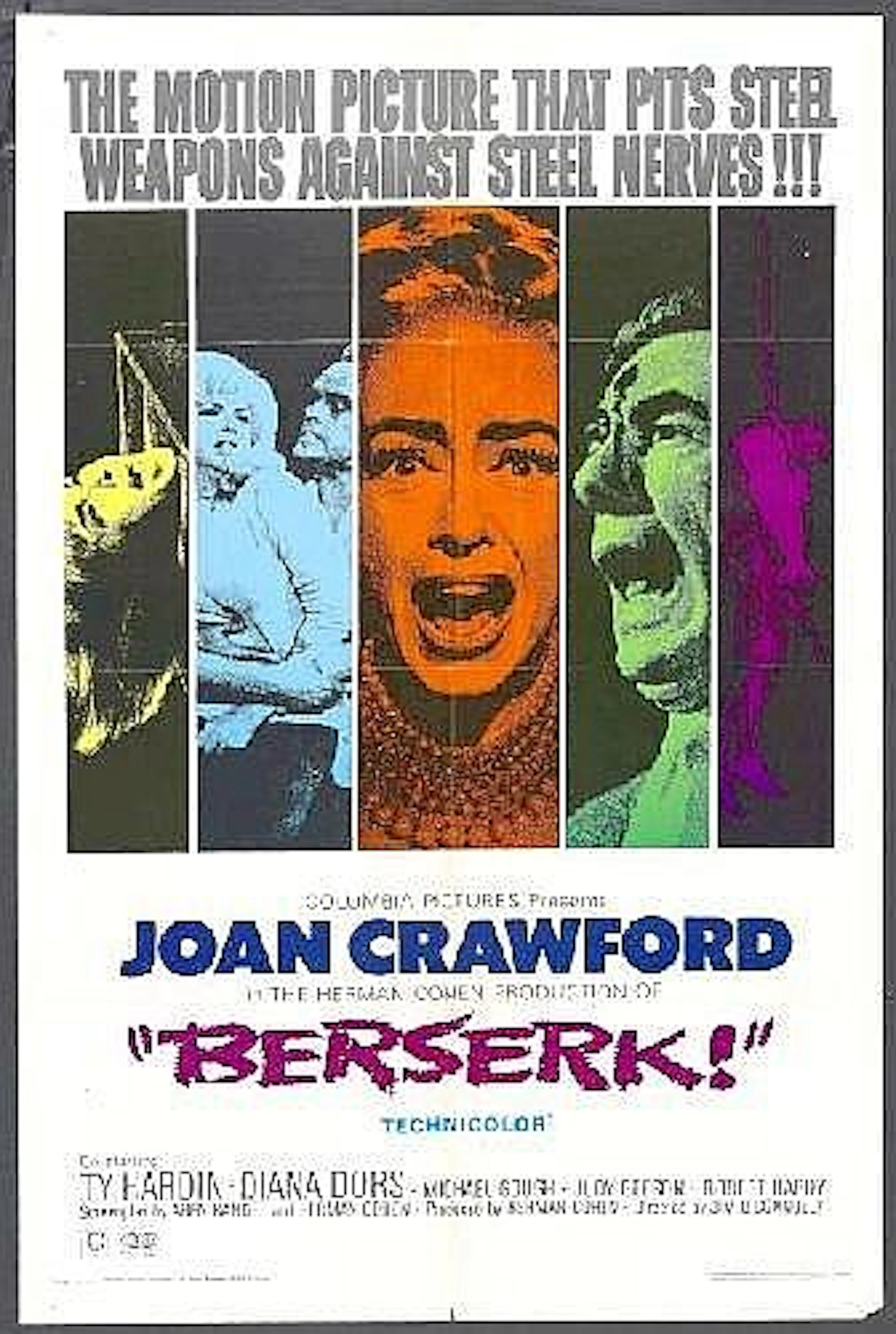 [ Movie Posters ] 75 Other 1403443 Berserk! (Columbia