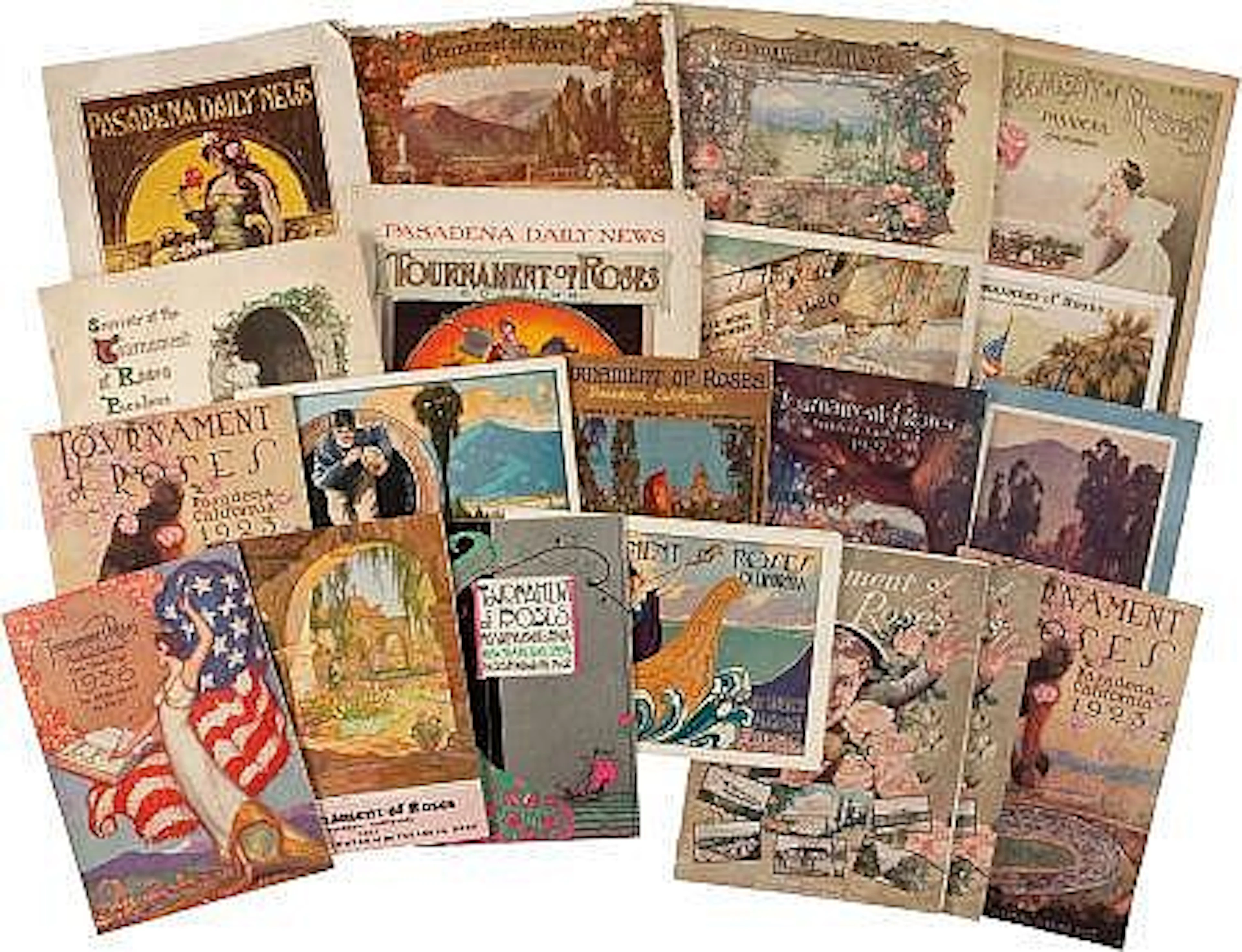 1905-36 Tournament of Roses Programs Lot of 20.