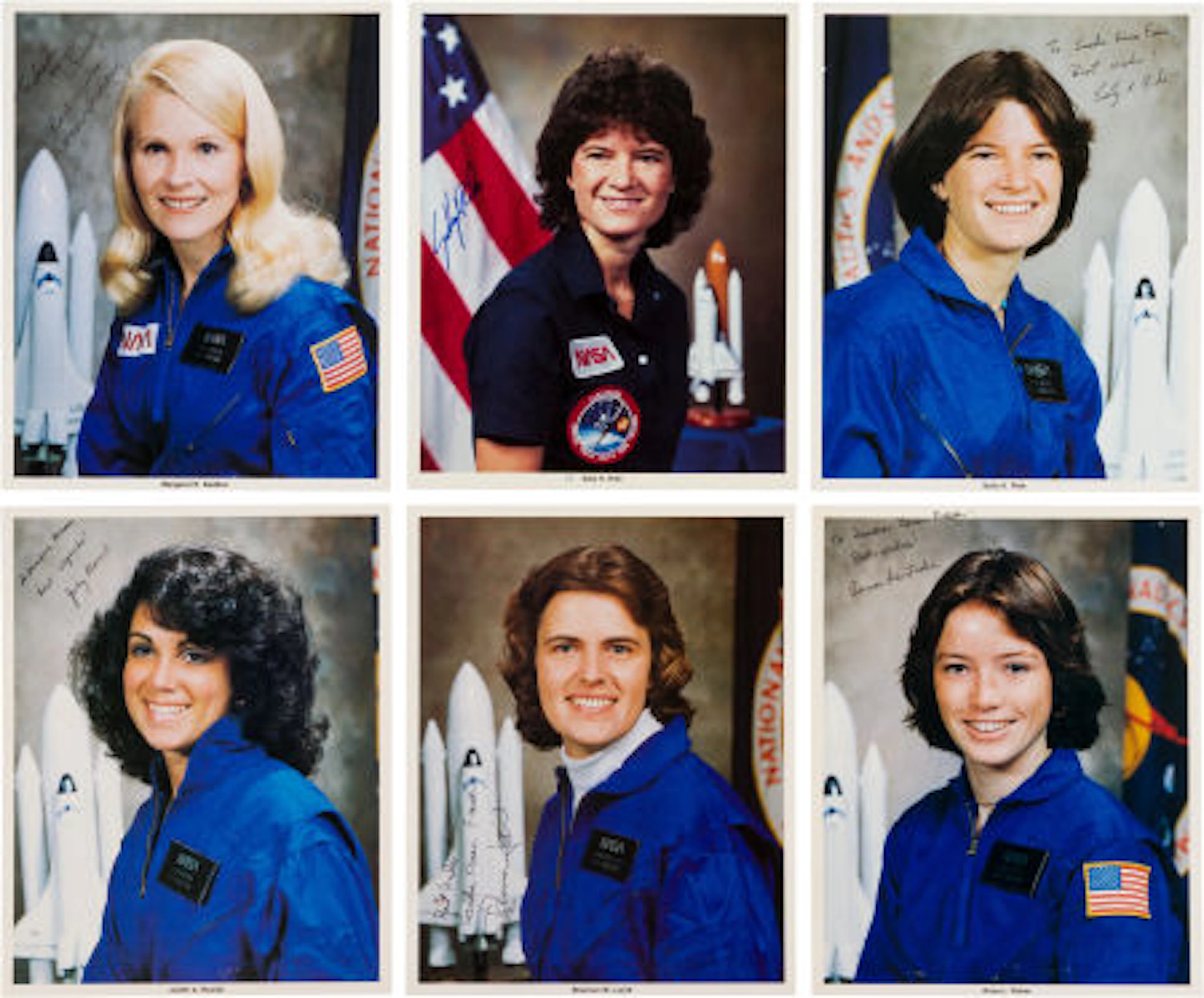 Space Shuttle Female Astronauts: Collection of Six Sign