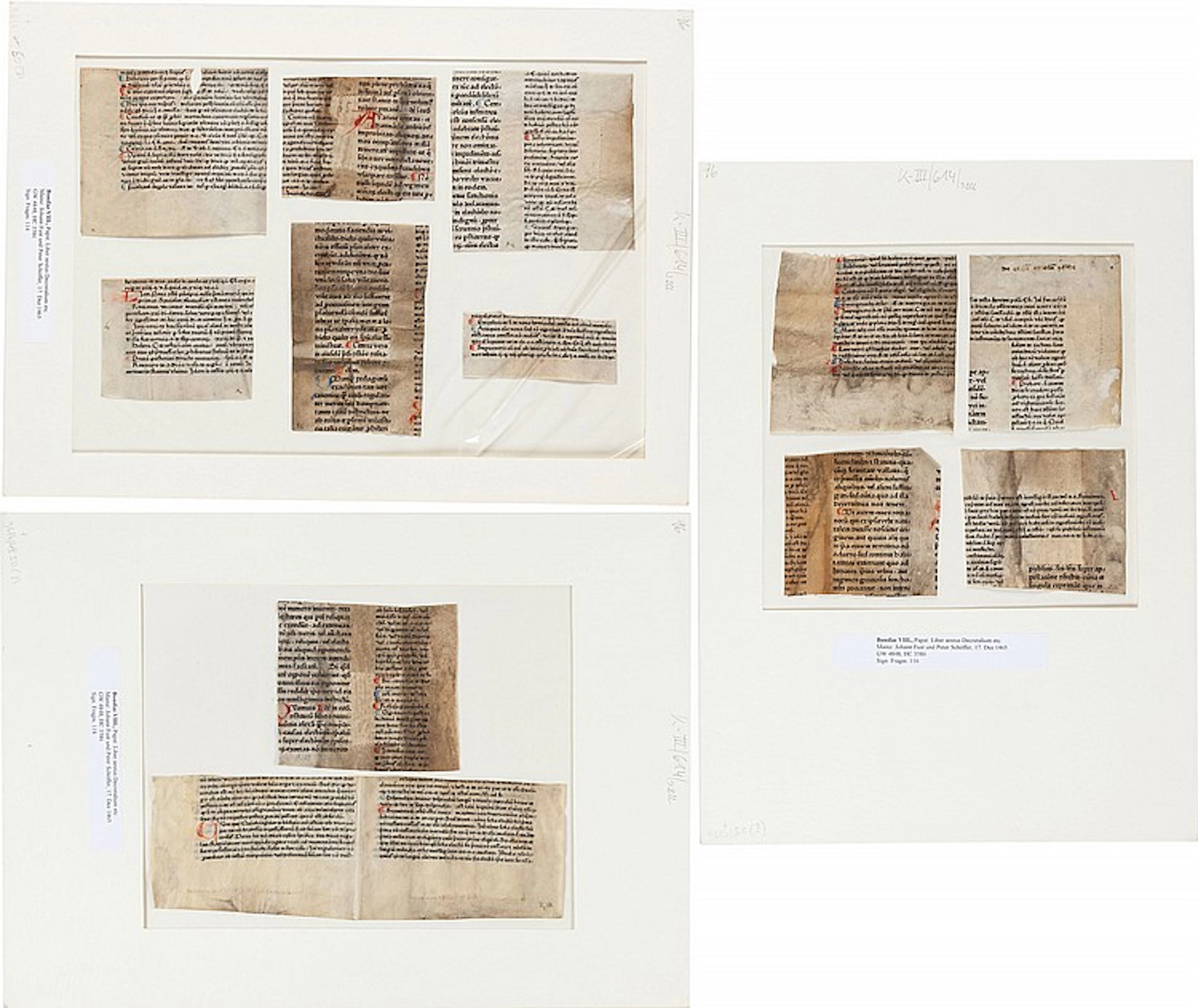 [Bonifacius VIII]. Liber sextus Decretalium [printed le