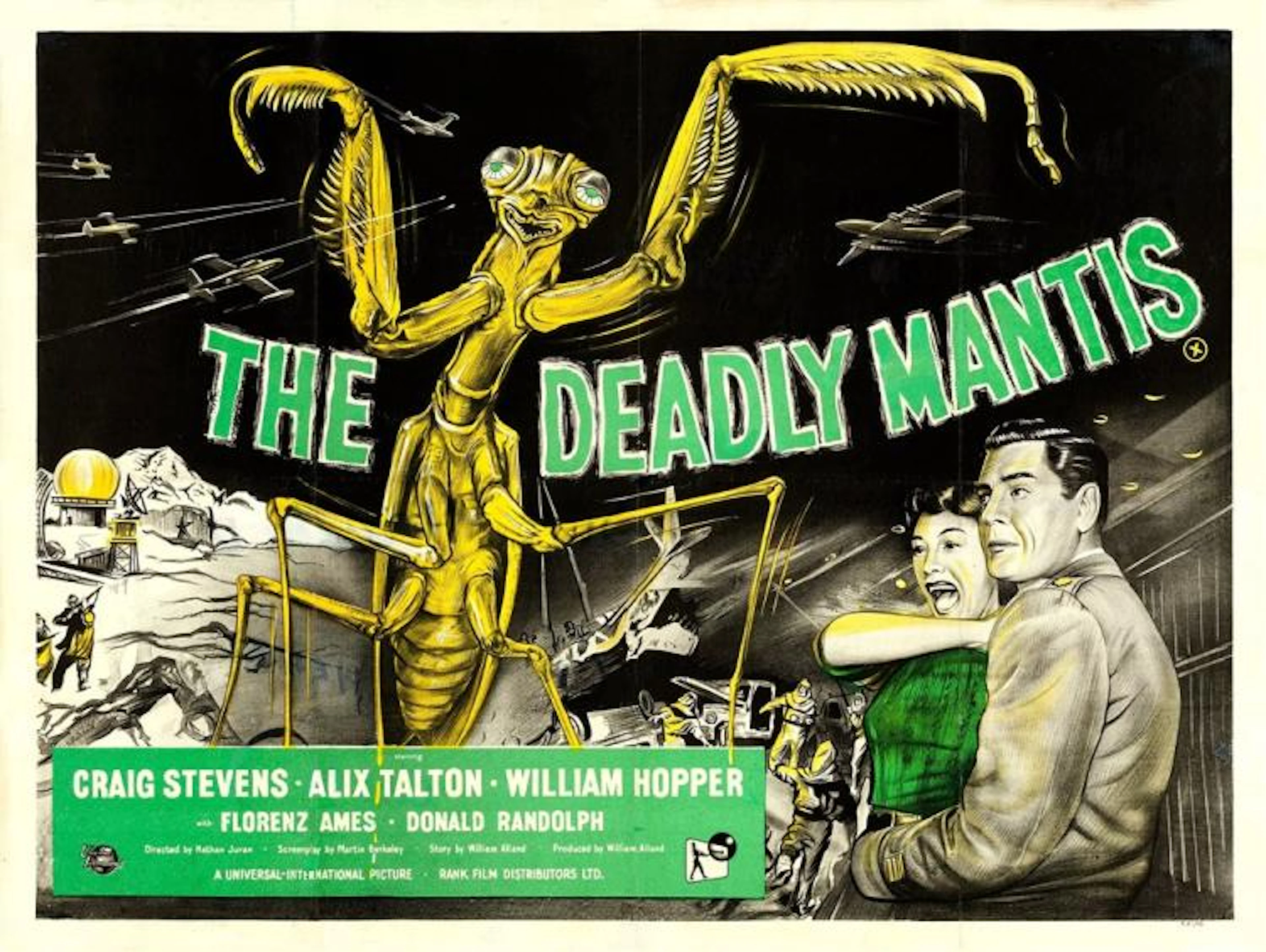 The Deadly Mantis (Universal International, 1957). Brit