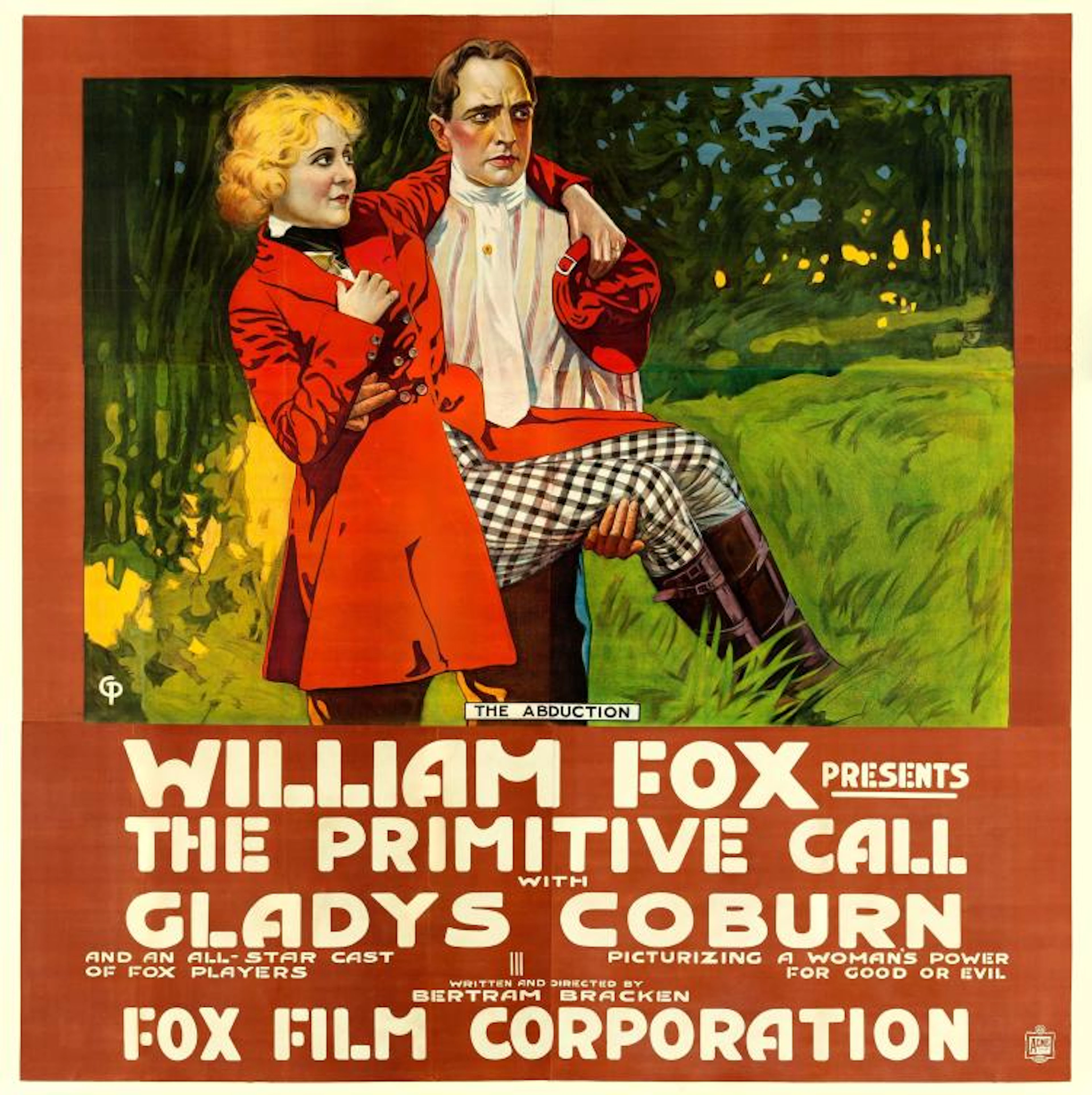 The Primitive Call (Fox, 1917). Six Sheet (81" X 81").