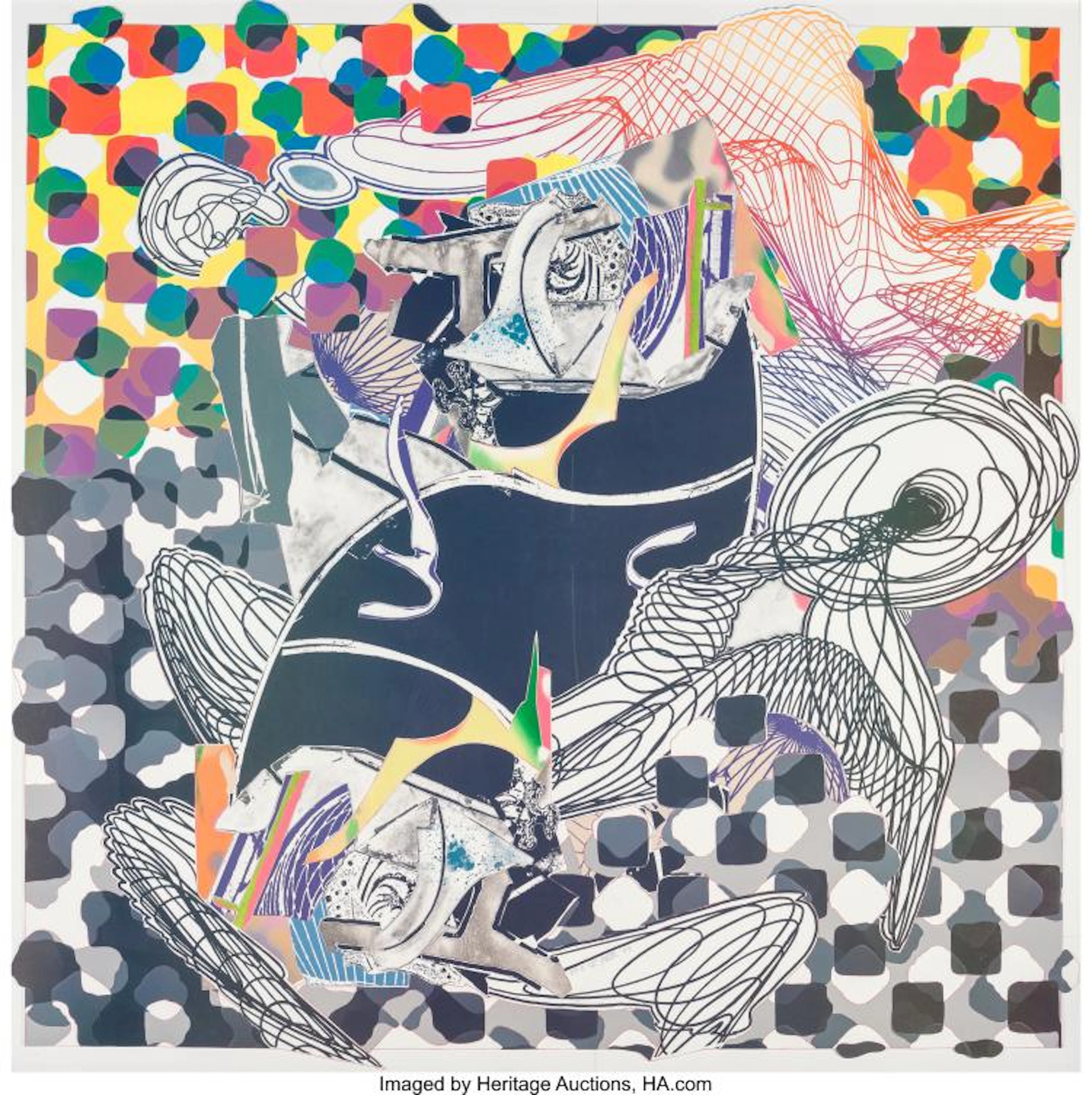 FRANK STELLA (B. 1936) WHALE WATCH, FROM MOBY DICK DECKLED EDGES, 1993 ETCHING,