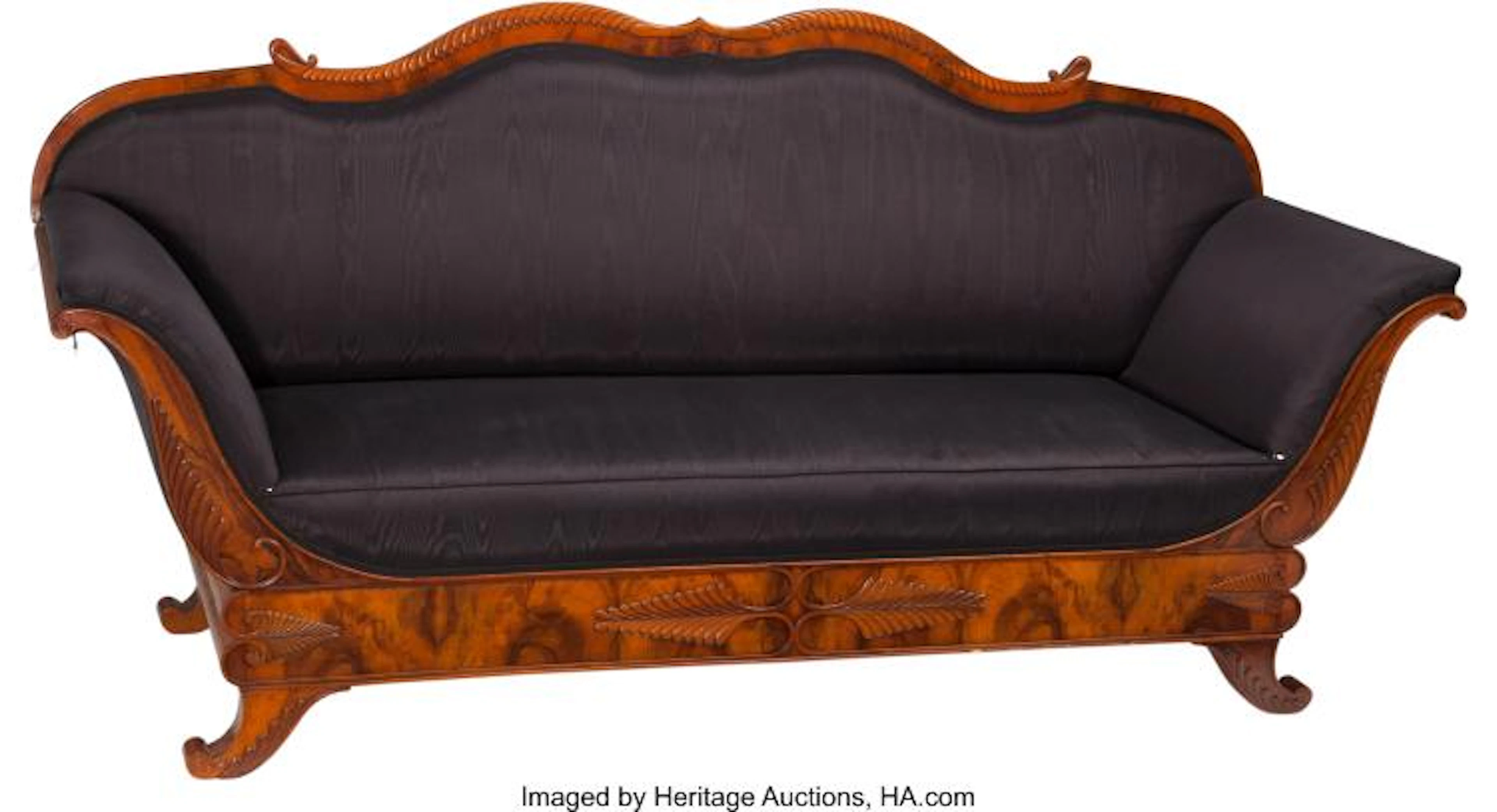 A SOUTH GERMAN BIEDERMEIER SOFA OF THE CIRCLE OF WILHELM KIMBEL, MAINZ REGION, G