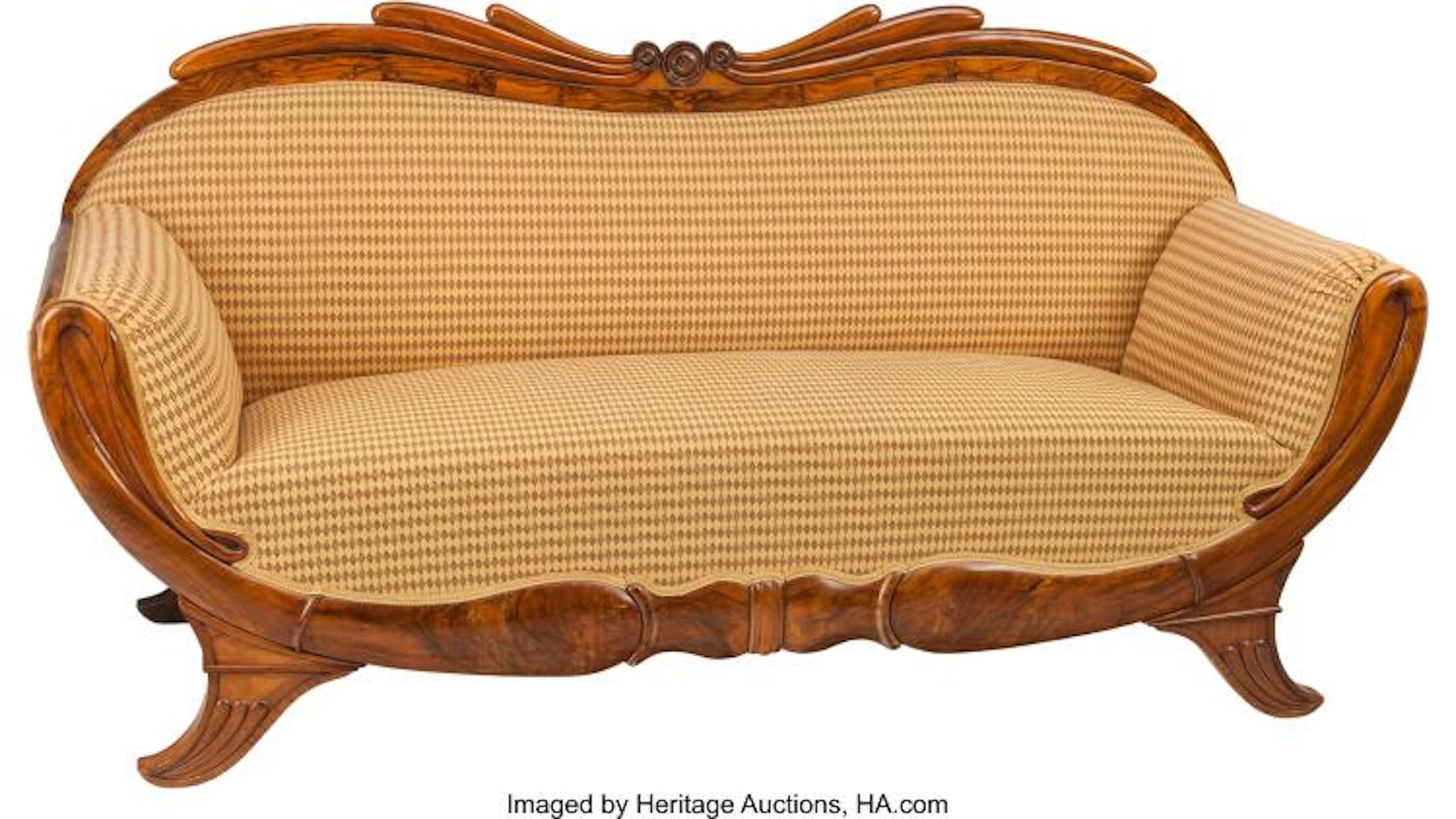 A SOUTH GERMAN BIEDERMEIER SOFA ATTRIBUTED TO FRIEDRICH KRAUS, MAINZ REGION, GER