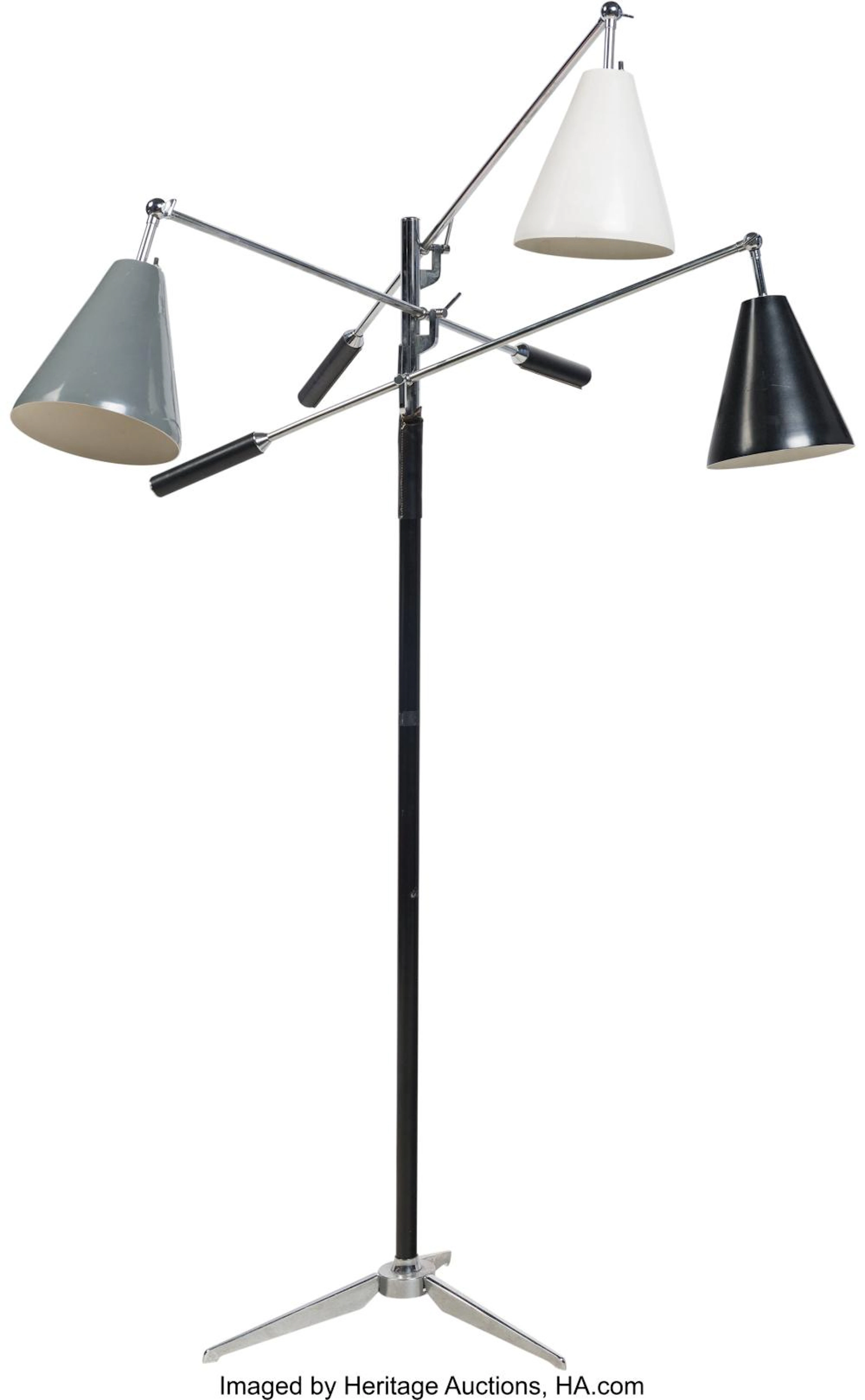 ANGELO LELII (ITALIAN, 1911-1979) TRIENNALE FLOOR LAMP, CIRCA 1960, ARREDOLUCE C