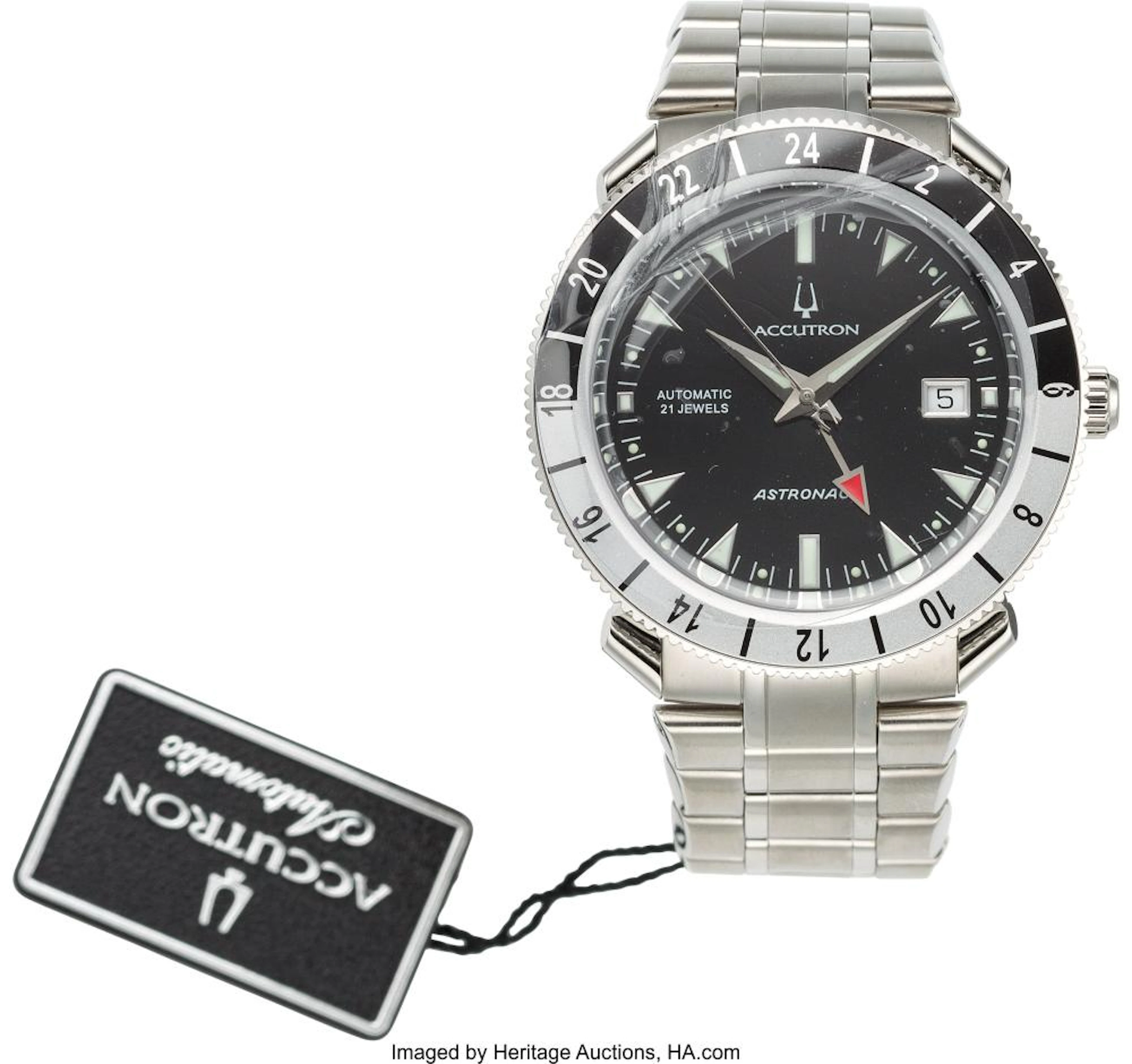 ACCUTRON "ASTRONAUT" LIMITED EDITION (#0220/1000) GMT WATCH, MODEL 28B088, NEW I